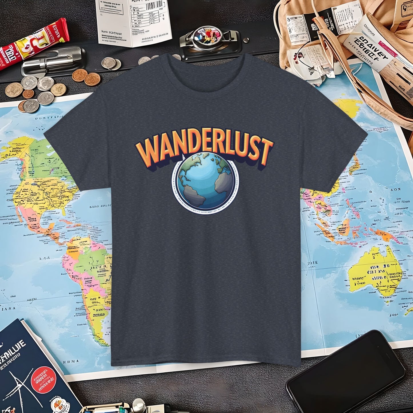 Wanderlust Glow Air Travel T-Shirts | Jetsetter, Airport, and International Flight Tees