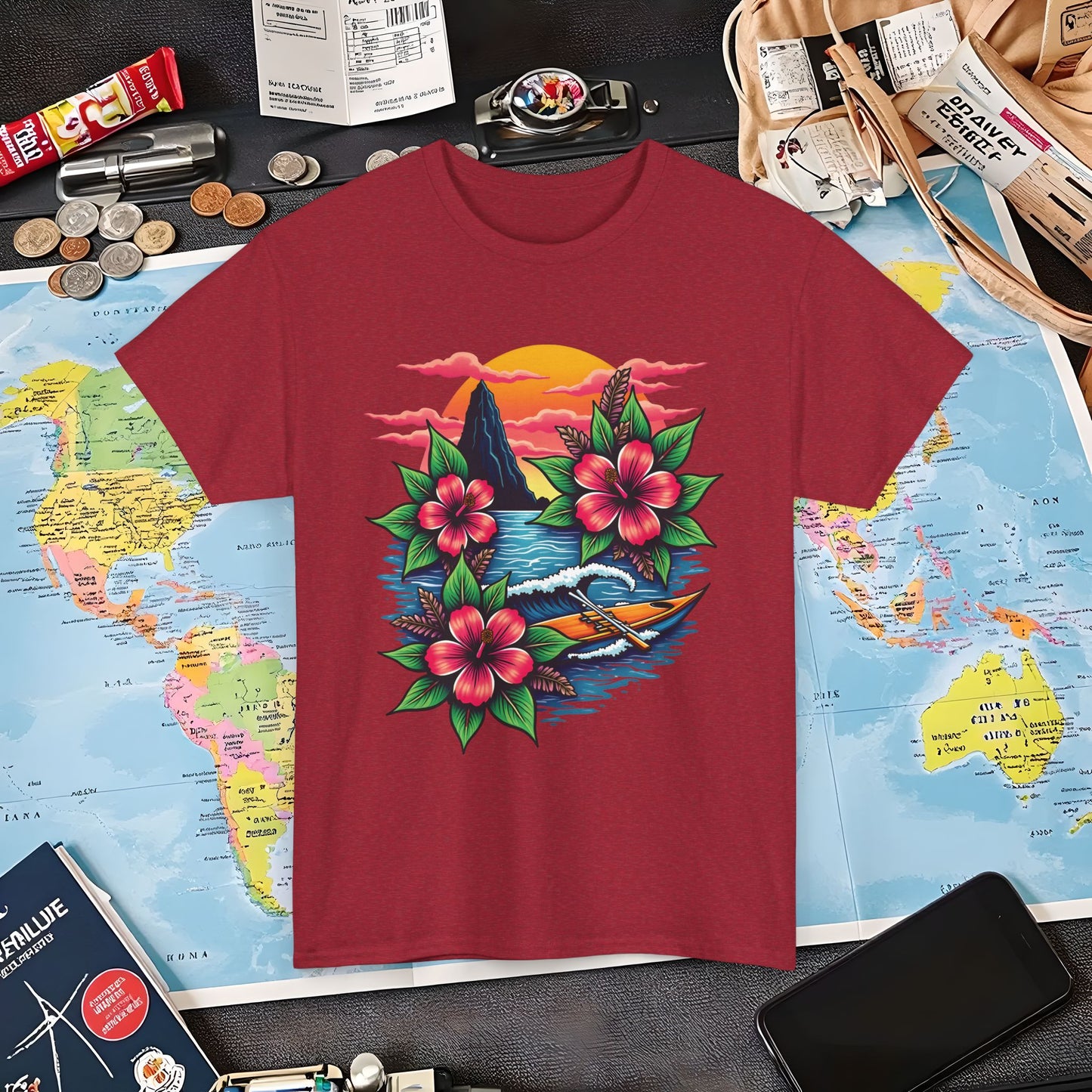 Hawaii Vibes Air Travel T-Shirts | Jetsetter, Airport, and International Flight Tees