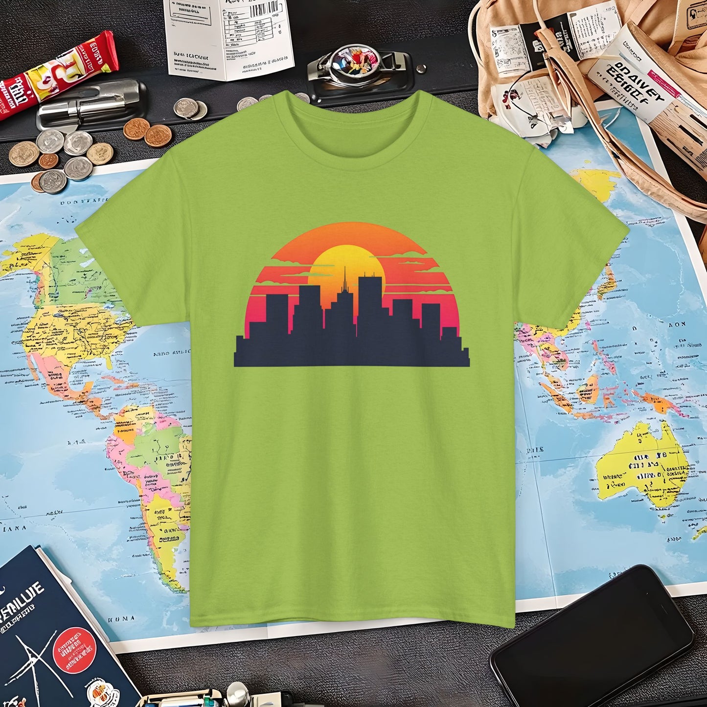 Pixel Paradise Air Travel T-Shirts | Jetsetter, Airport, and International Flight Tees