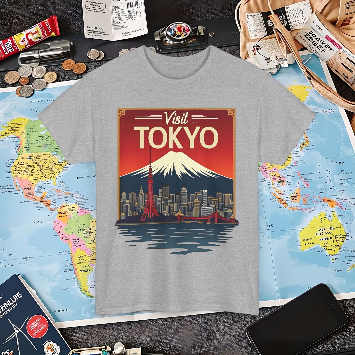 Visit Tokyo Air Travel T-Shirts | Jetsetter, Airport, and International Flight Tees