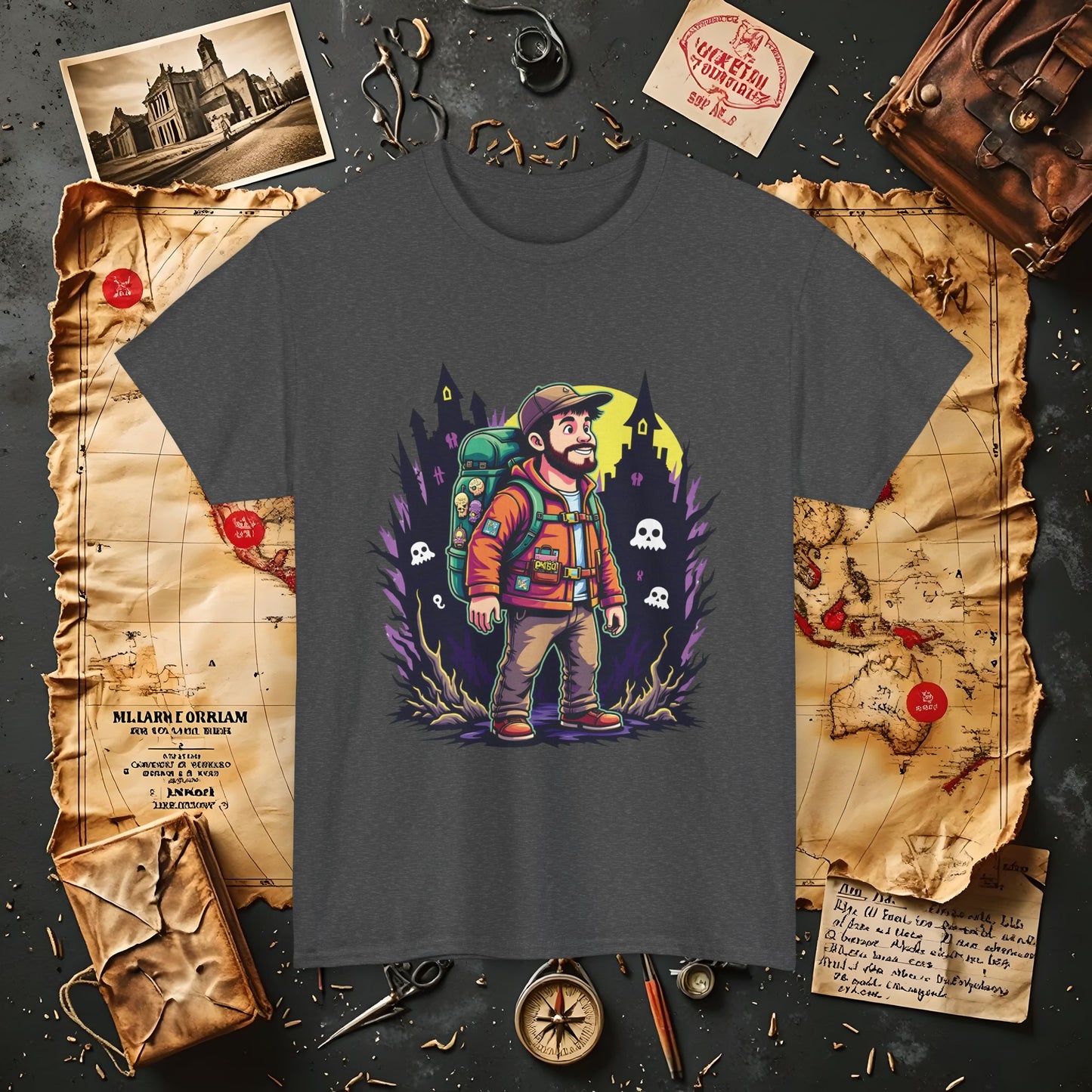 Ghost Hunt Thrillseeker Dark Tourism T-Shirts | Hauntingly Cool Travel Tees for the Morbidly Curious
