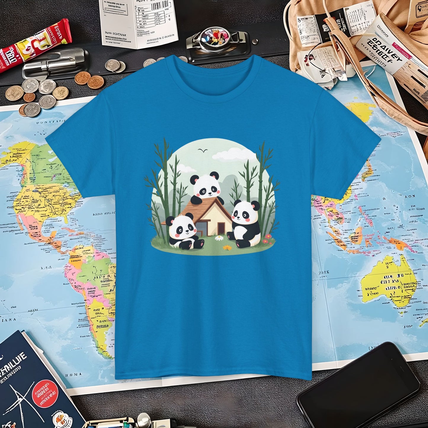 Panda Paradise Air Travel T-Shirts | Jetsetter, Airport, and International Flight Tees