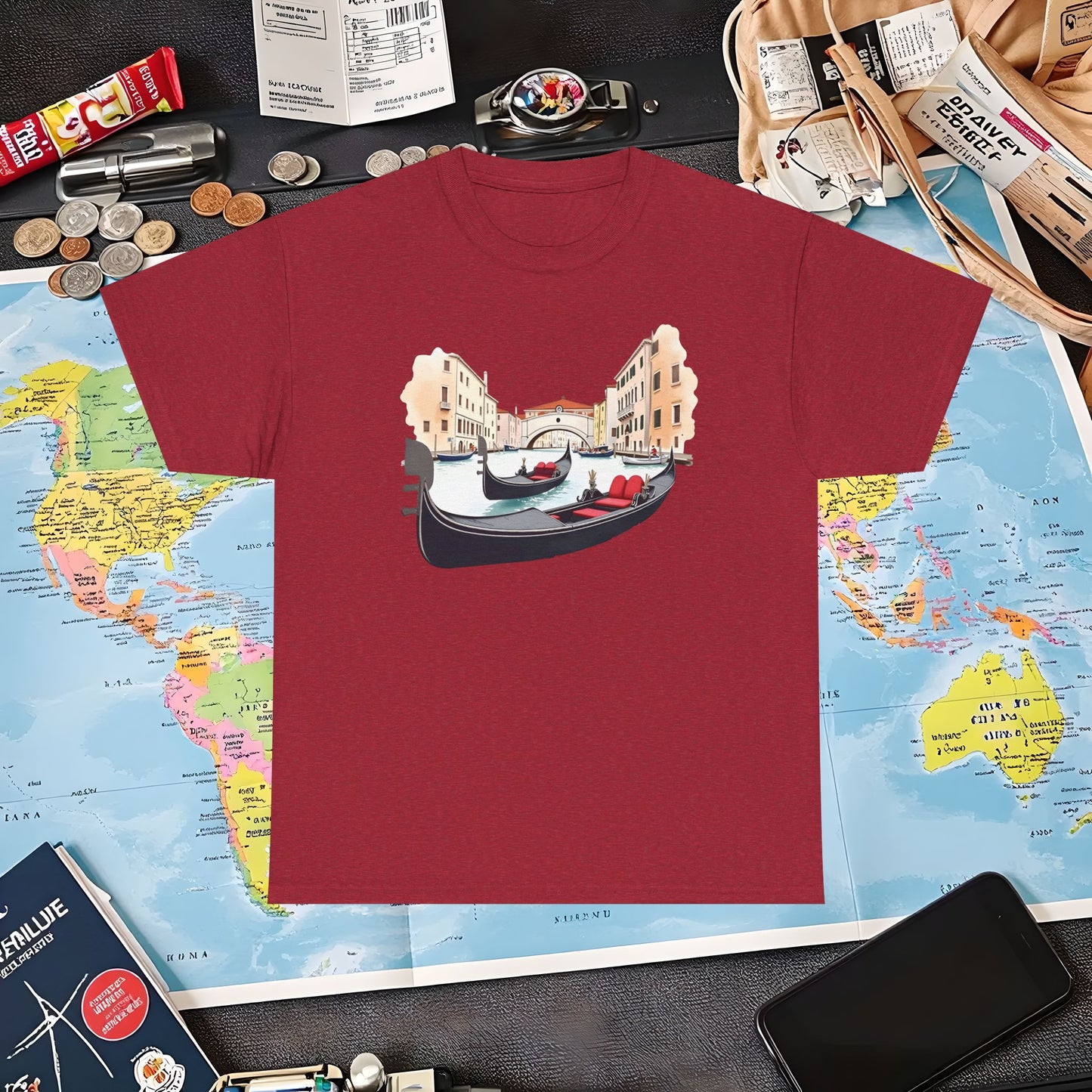 Venetian Romance Air Travel T-Shirts | Jetsetter, Airport, and International Flight Tees