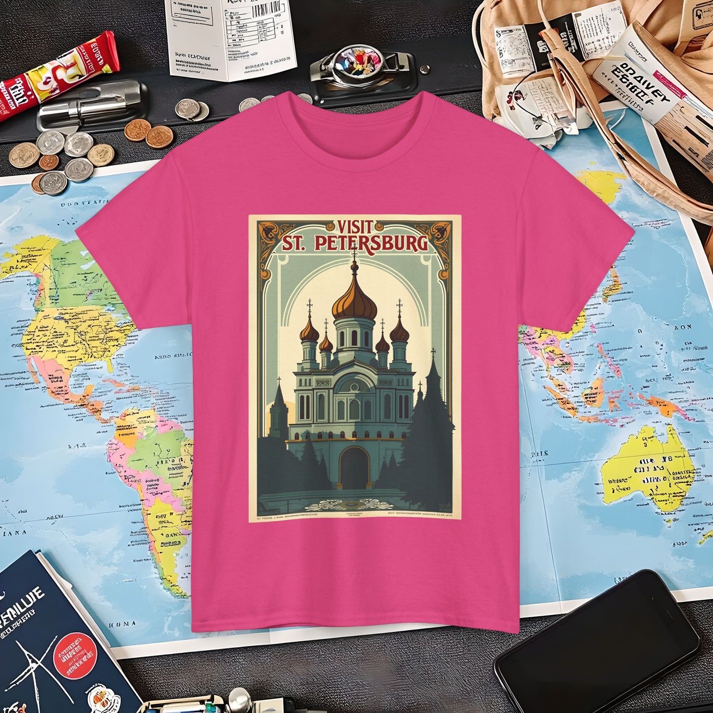 Visit St Petersburg Air Travel T-Shirts | Jetsetter, Airport, and International Flight Tees