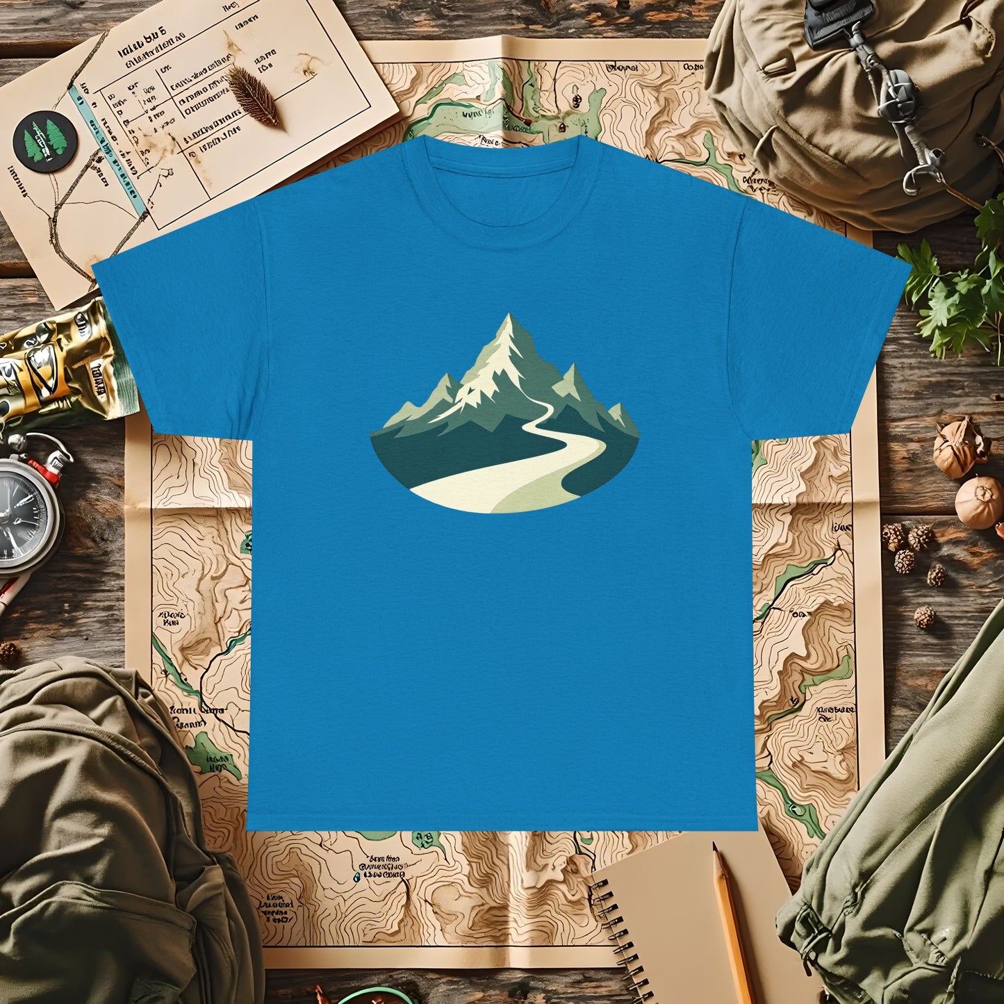 Mountain Path Outdoor Adventure T-Shirts | Camping, Hiking, Rafting & Kayaking Tees for Nature Lovers