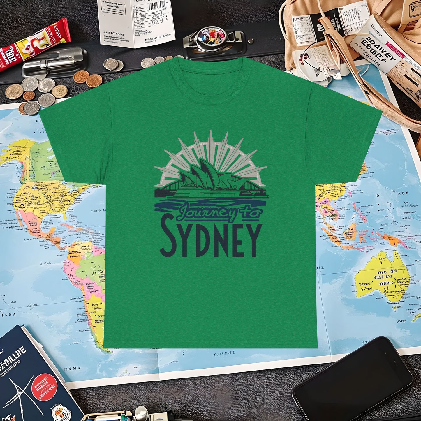 Sydney Elegance Air Travel T-Shirts | Jetsetter, Airport, and International Flight Tees