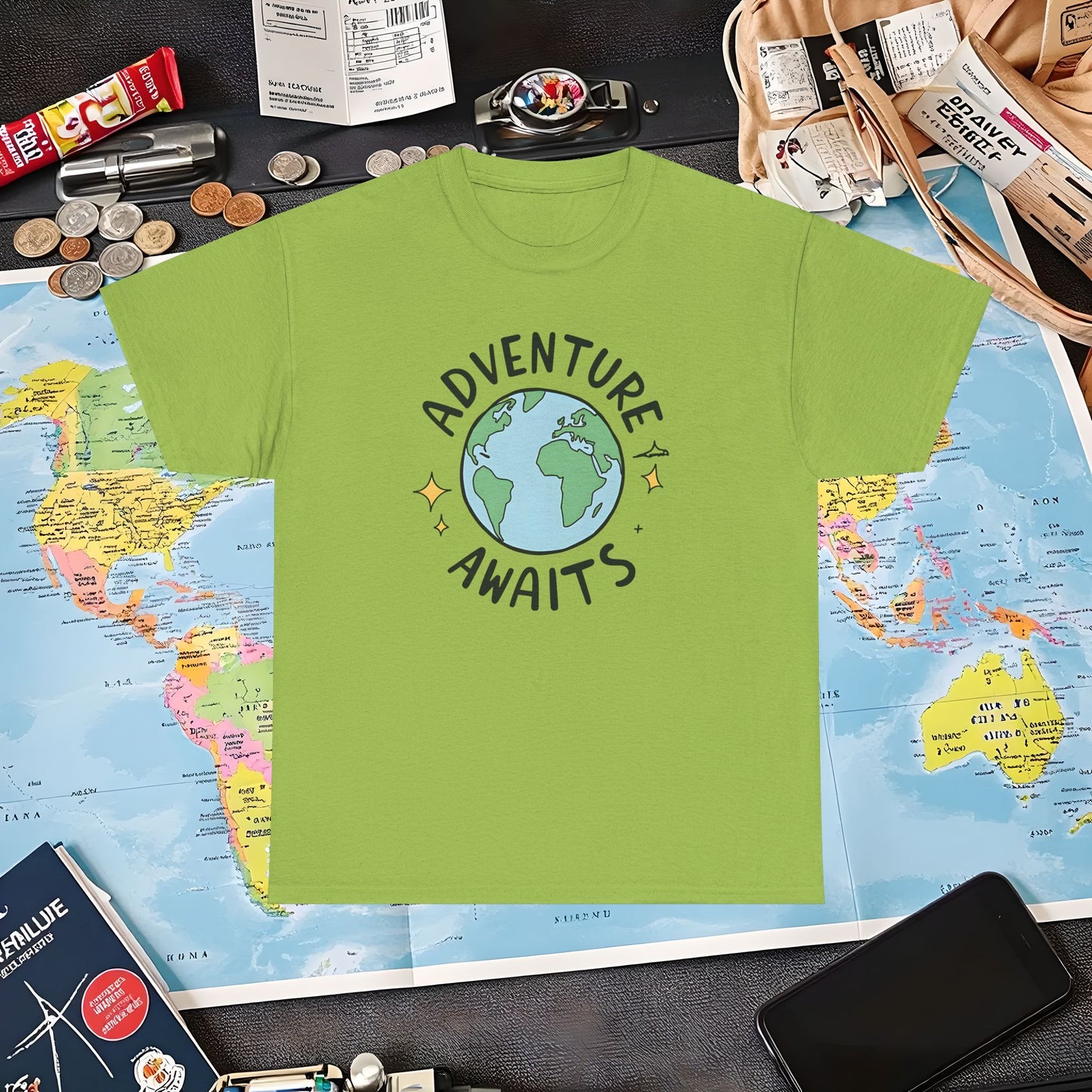 Adventure Globe Air Travel T-Shirts | Jetsetter, Airport, and International Flight Tees