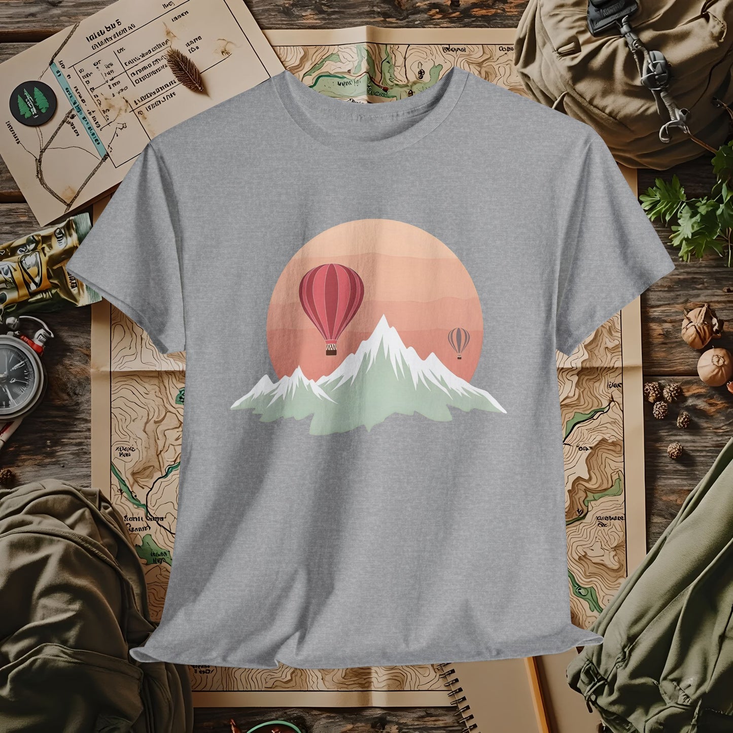 Retro Heights Outdoor Adventure T-Shirts | Camping, Hiking, Rafting & Kayaking Tees for Nature Lovers