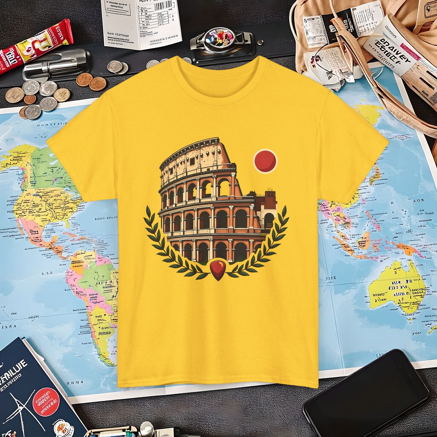 Roman Heritage Air Travel T-Shirts | Jetsetter, Airport, and International Flight Tees