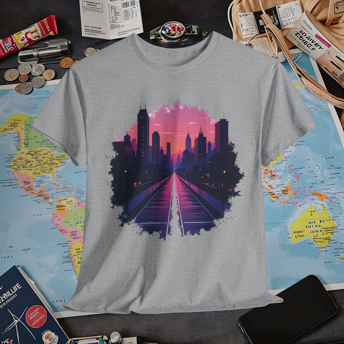Twilight City Air Travel T-Shirts | Jetsetter, Airport, and International Flight Tees