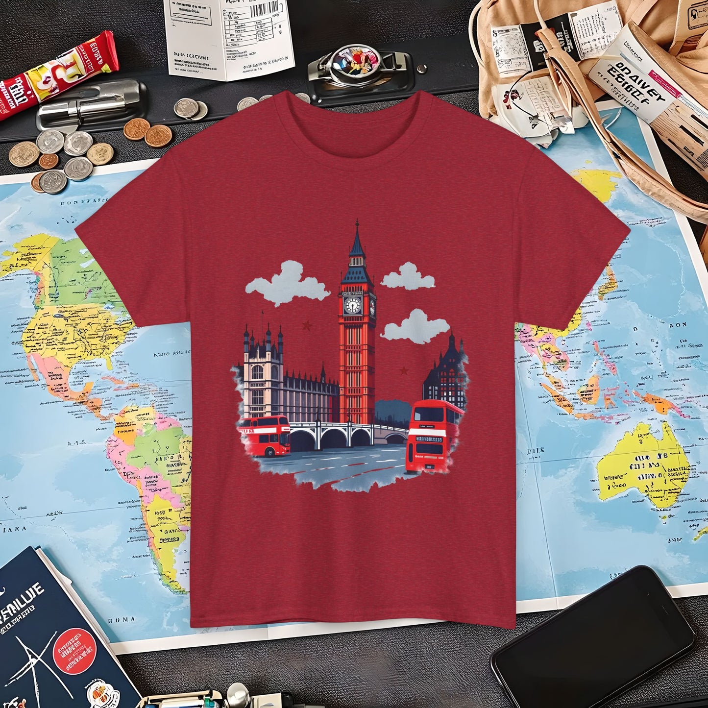 London Vibes Air Travel T-Shirts | Jetsetter, Airport, and International Flight Tees