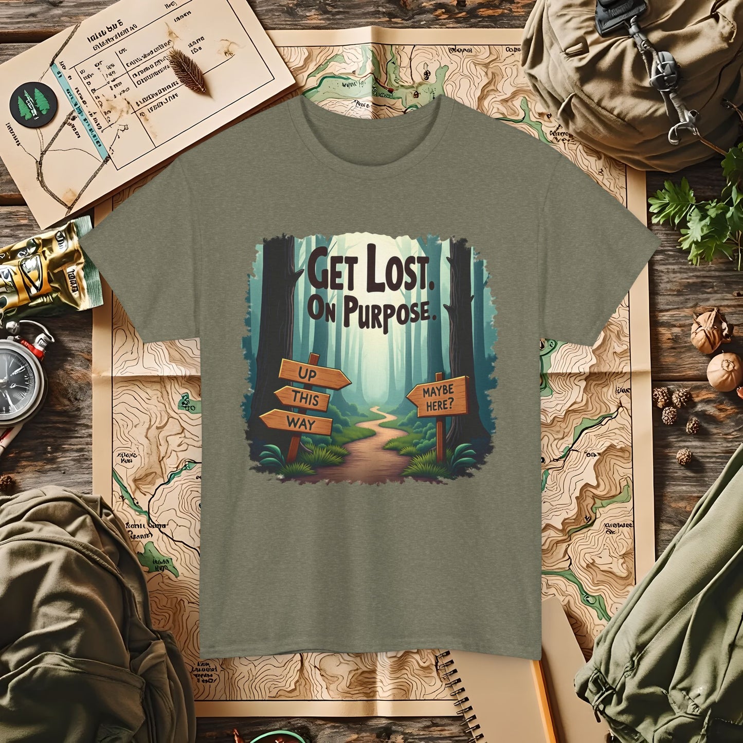 Nature Escape Outdoor Adventure T-Shirts | Camping, Hiking, Rafting & Kayaking Tees for Nature Lovers