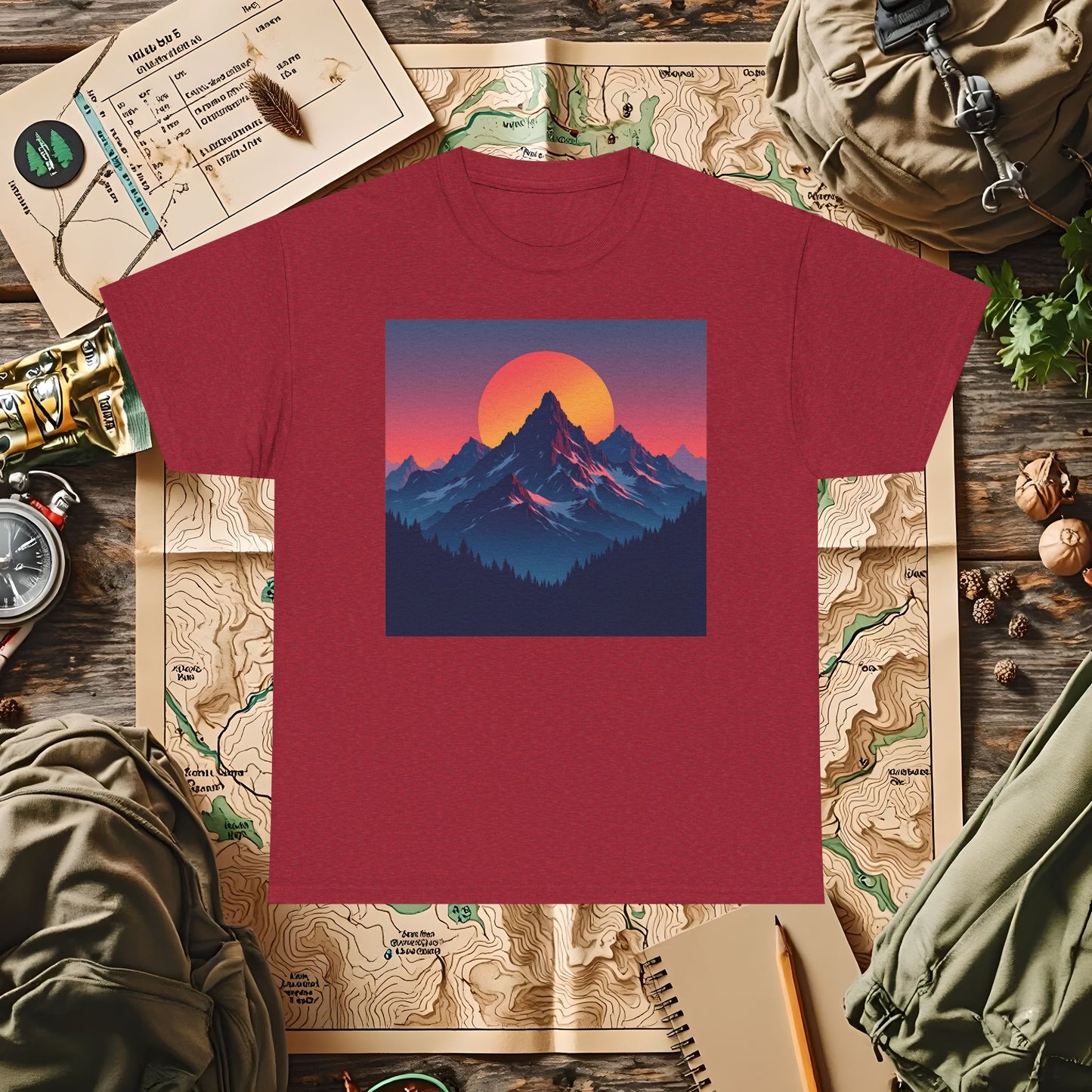 Mountain Glow Outdoor Adventure T-Shirts | Camping, Hiking, Rafting & Kayaking Tees for Nature Lovers