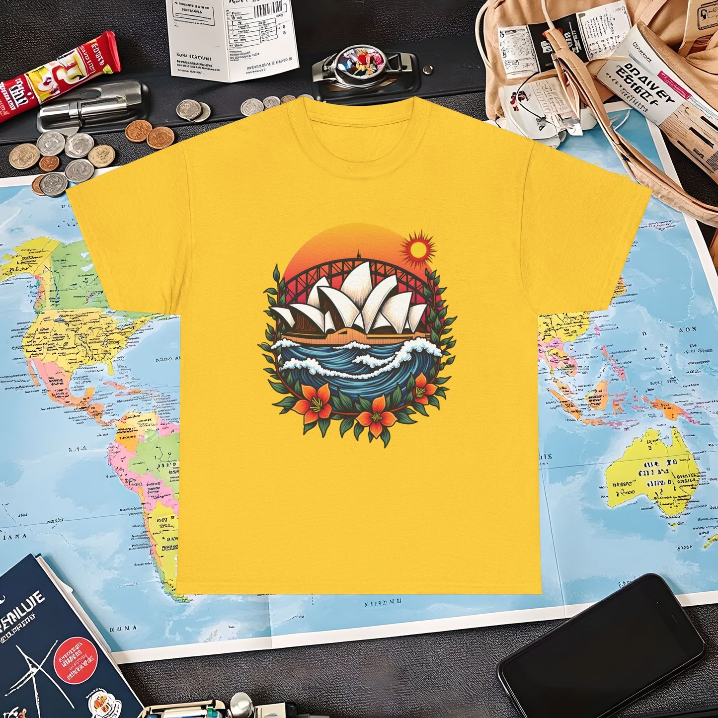 Sydney Vibes Air Travel T-Shirts | Jetsetter, Airport, and International Flight Tees