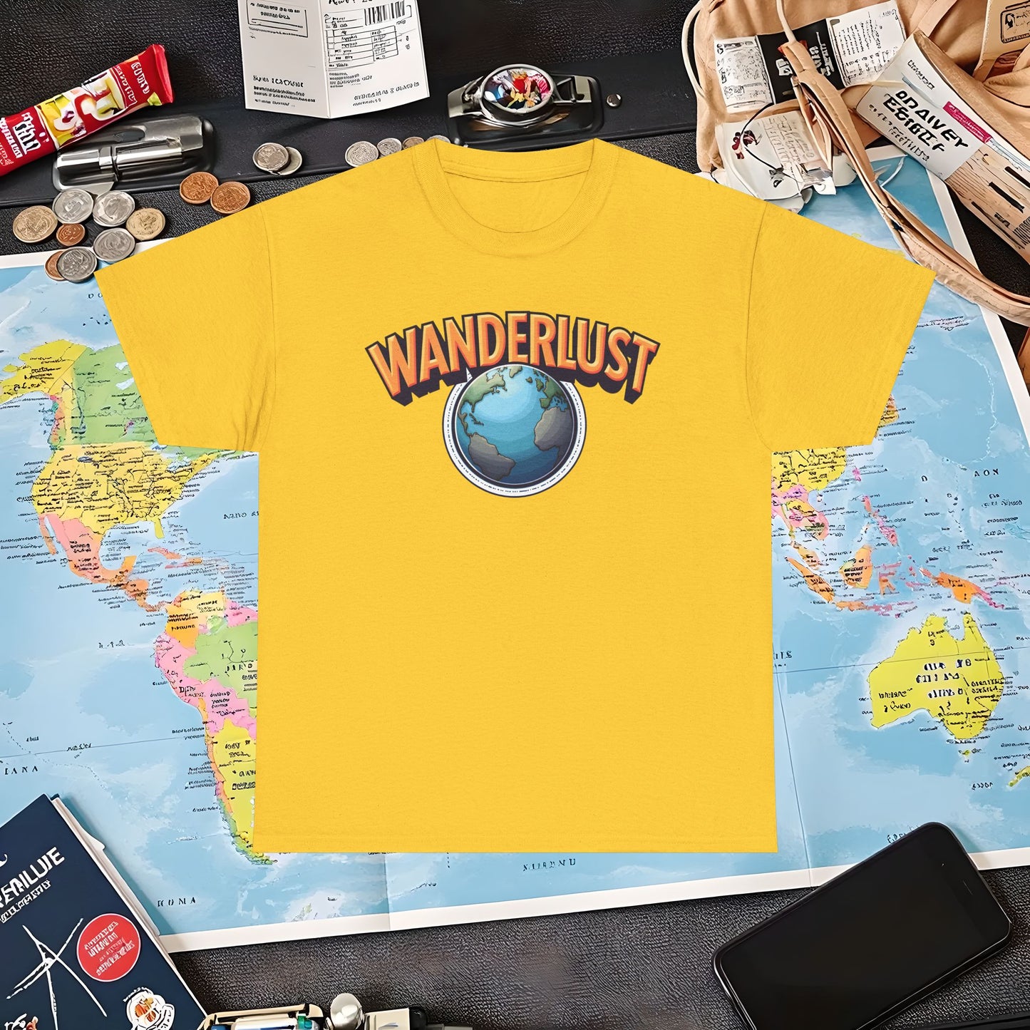 Wanderlust Glow Air Travel T-Shirts | Jetsetter, Airport, and International Flight Tees