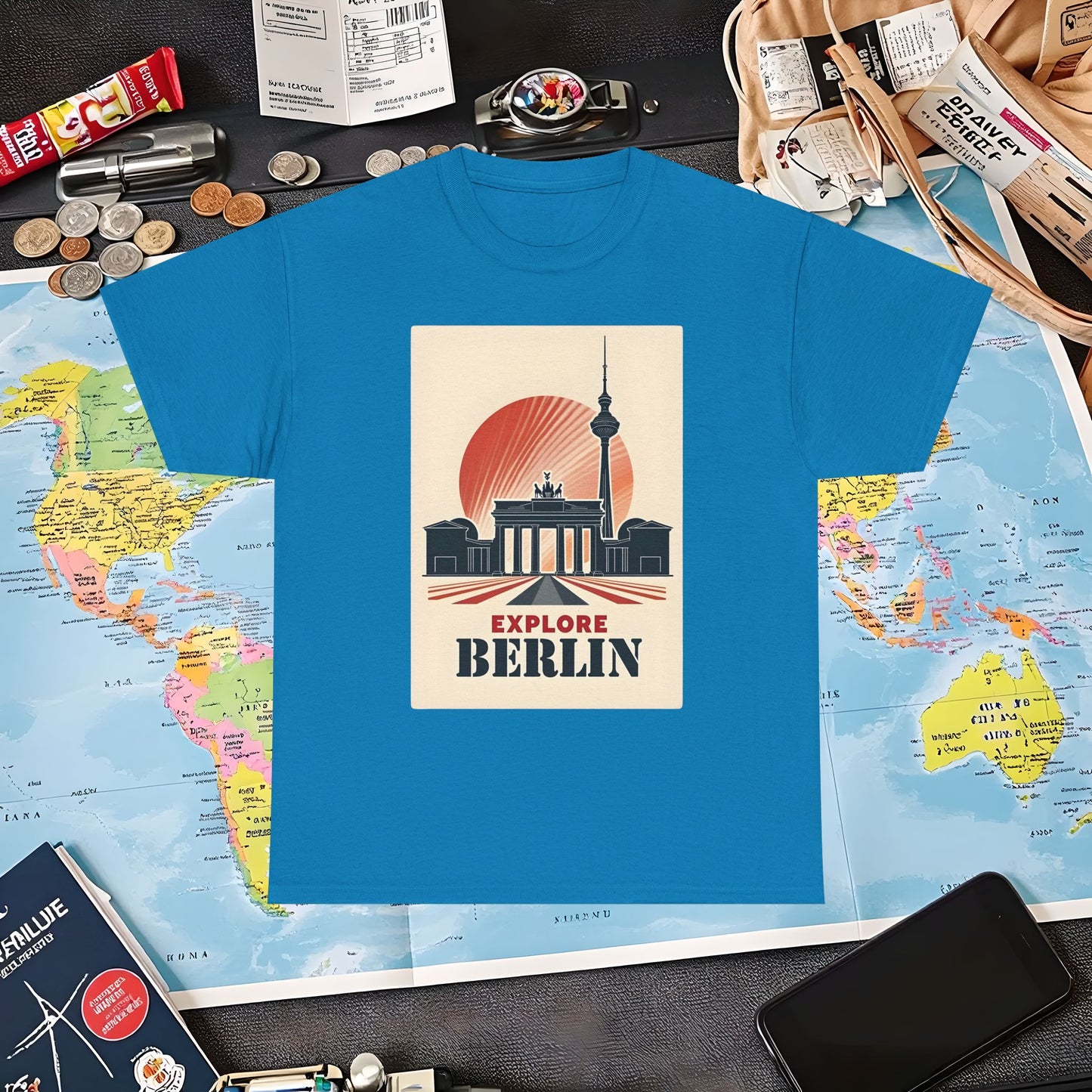 Berlin Deco Air Travel T-Shirts | Jetsetter, Airport, and International Flight Tees
