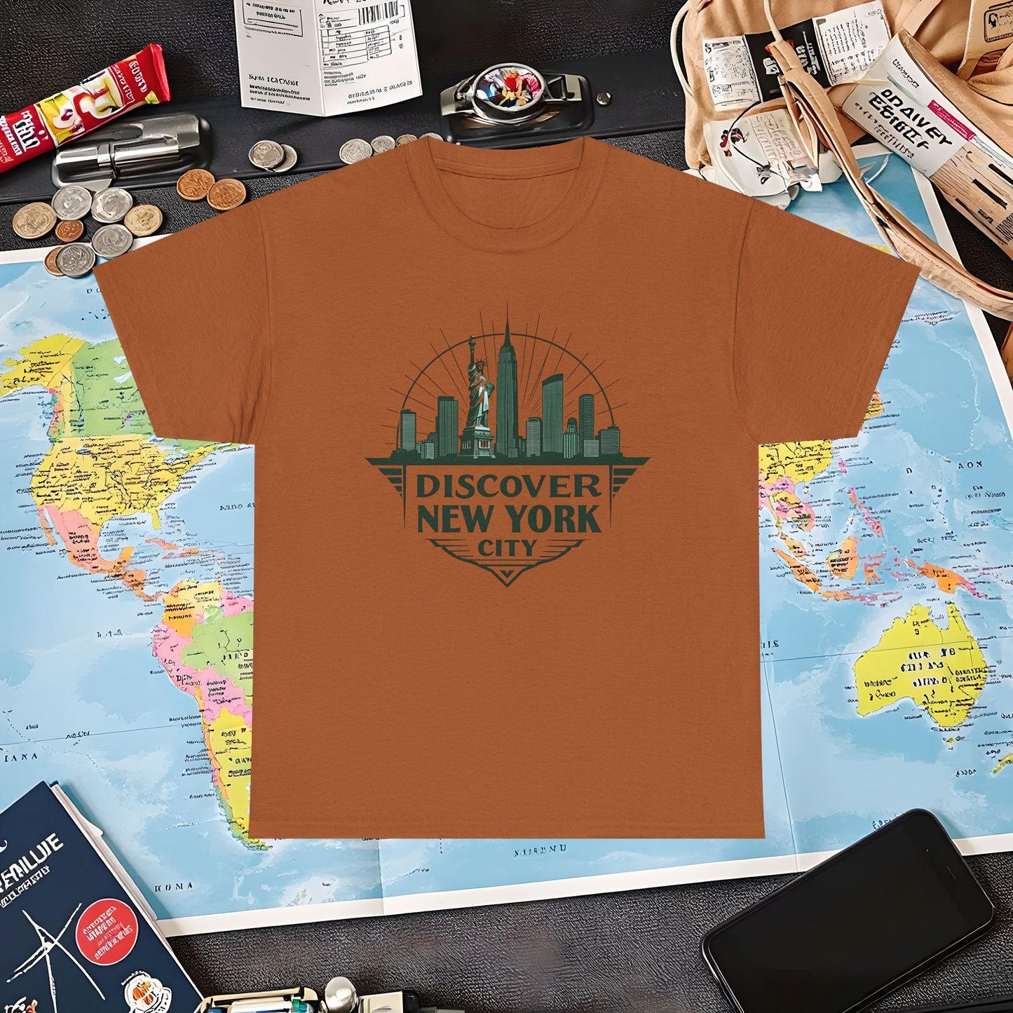 NYC Vintage Travel Air Travel T-Shirts | Jetsetter, Airport, and International Flight Tees