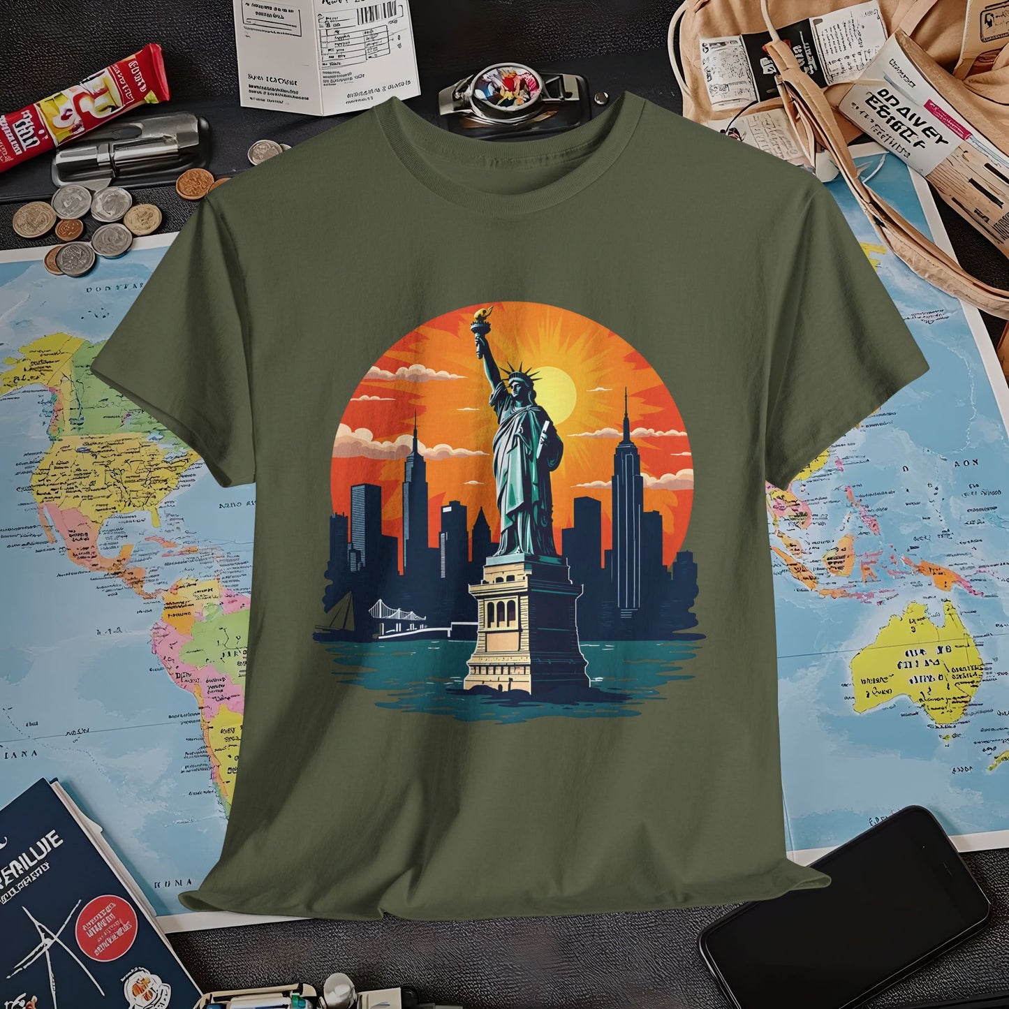 New York Dream Air Travel T-Shirts | Jetsetter, Airport, and International Flight Tees