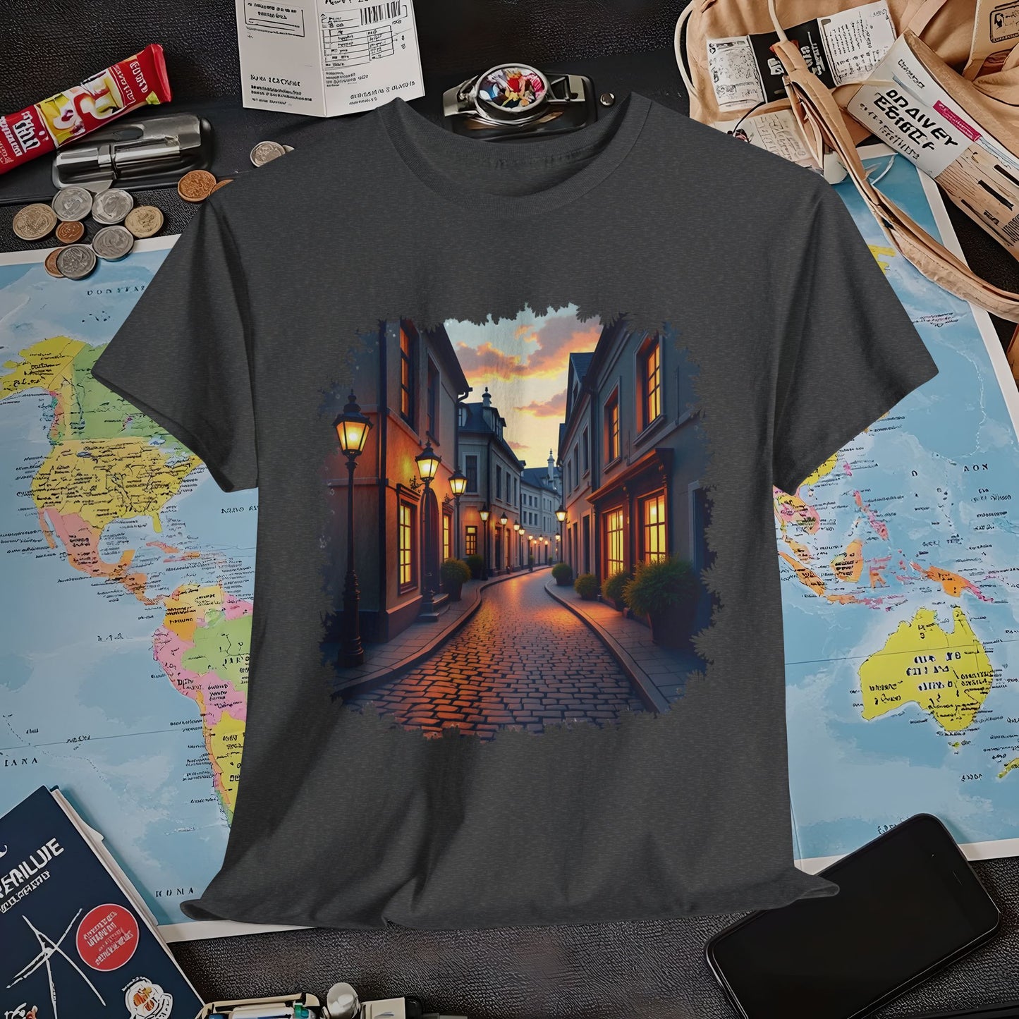 European Romance Air Travel T-Shirts | Jetsetter, Airport, and International Flight Tees