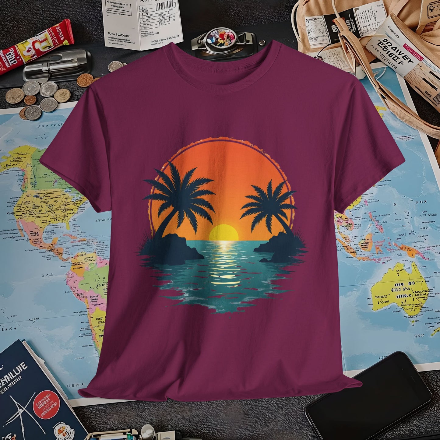 Tropical Escape Air Travel T-Shirts | Jetsetter, Airport, and International Flight Tees