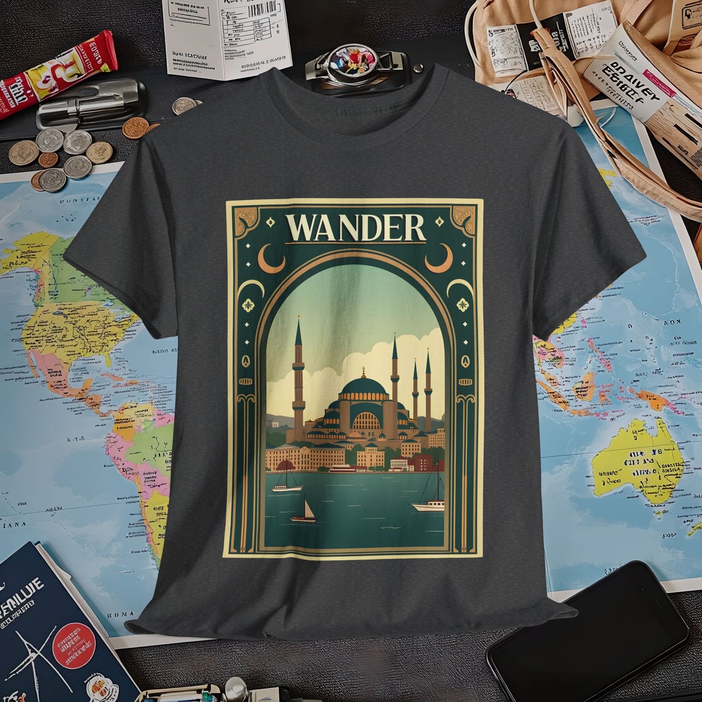 Istanbul Elegance Air Travel T-Shirts | Jetsetter, Airport, and International Flight Tees