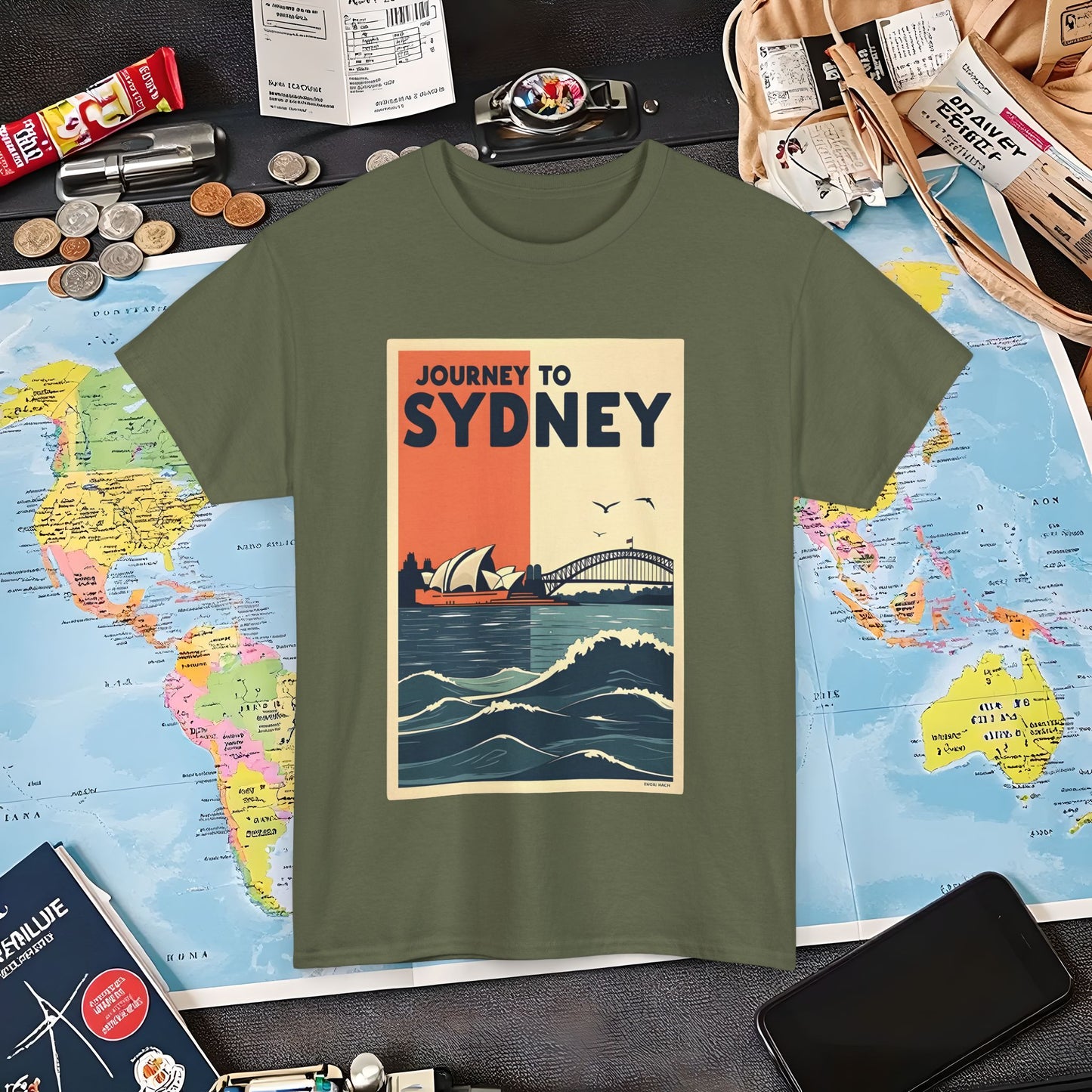 Sydney Journey Air Travel T-Shirts | Jetsetter, Airport, and International Flight Tees