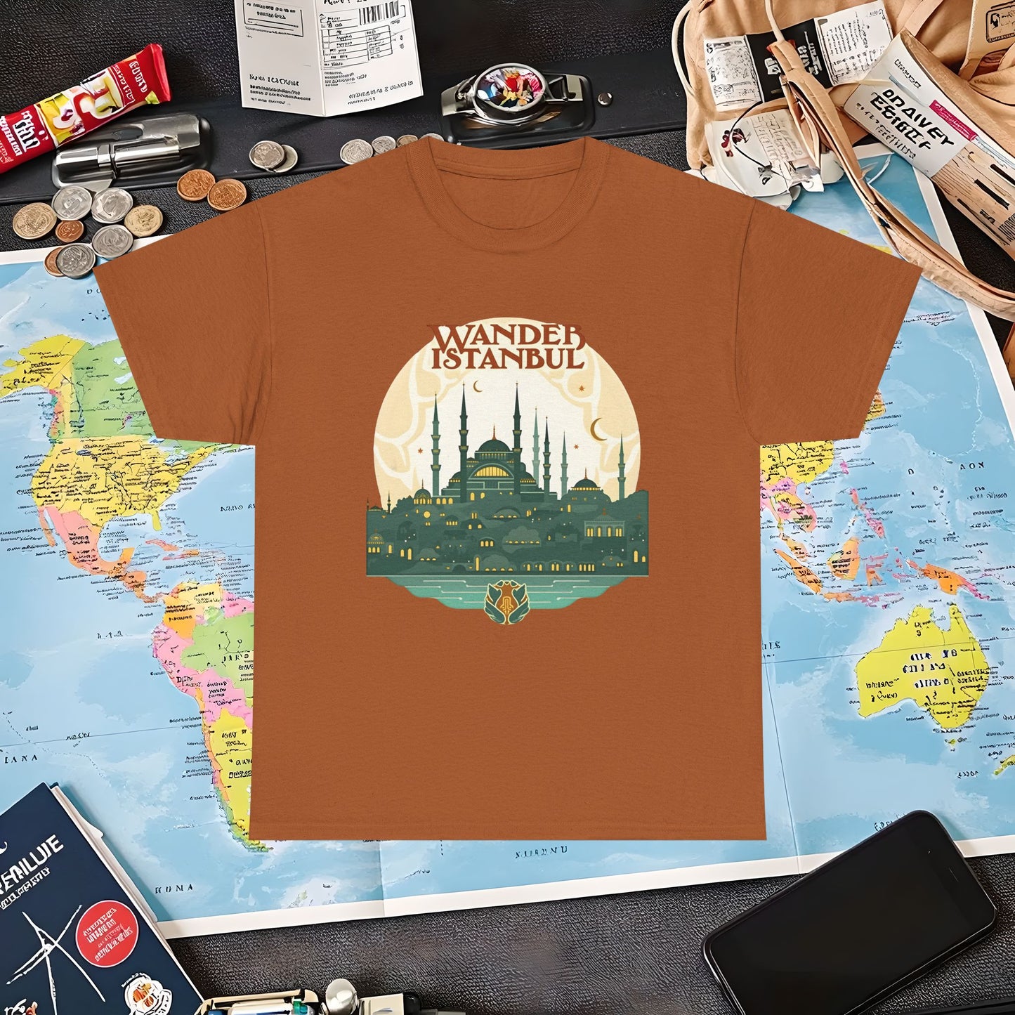Istanbul Wandering Air Travel T-Shirts | Jetsetter, Airport, and International Flight Tees