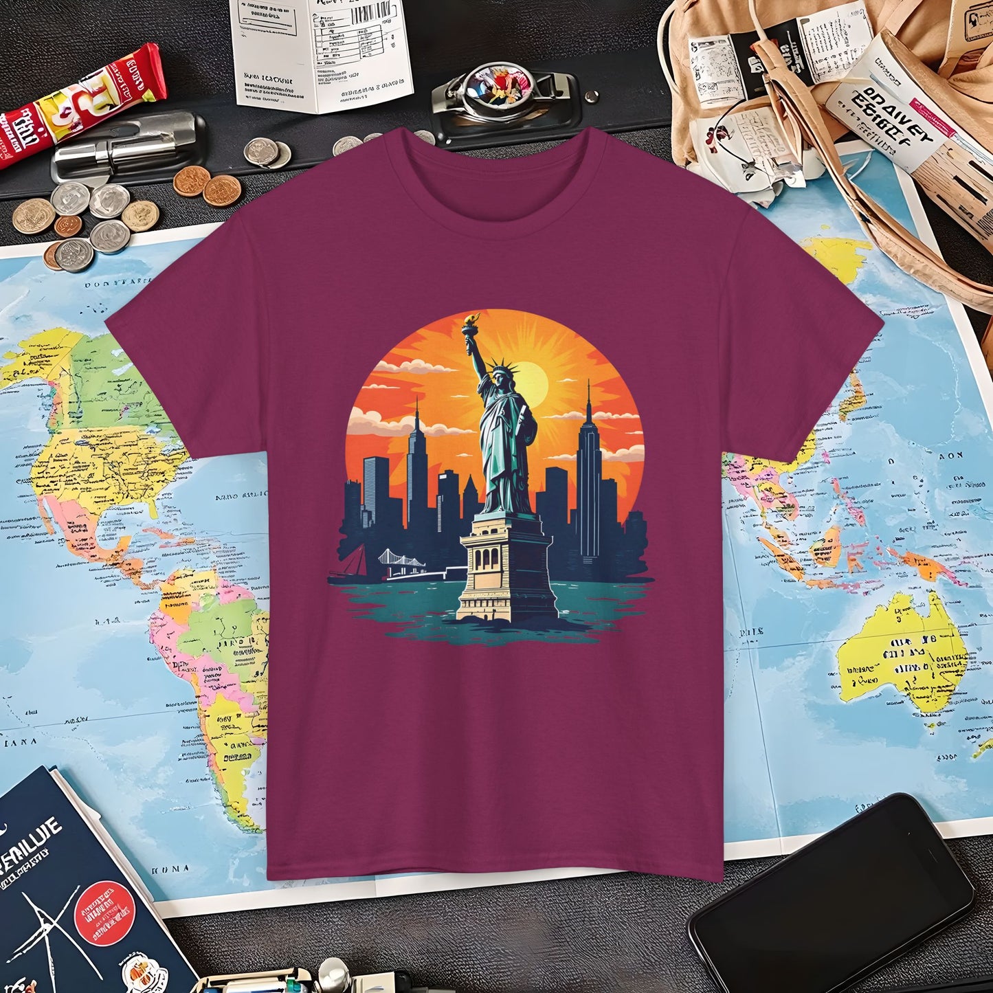 New York Dream Air Travel T-Shirts | Jetsetter, Airport, and International Flight Tees