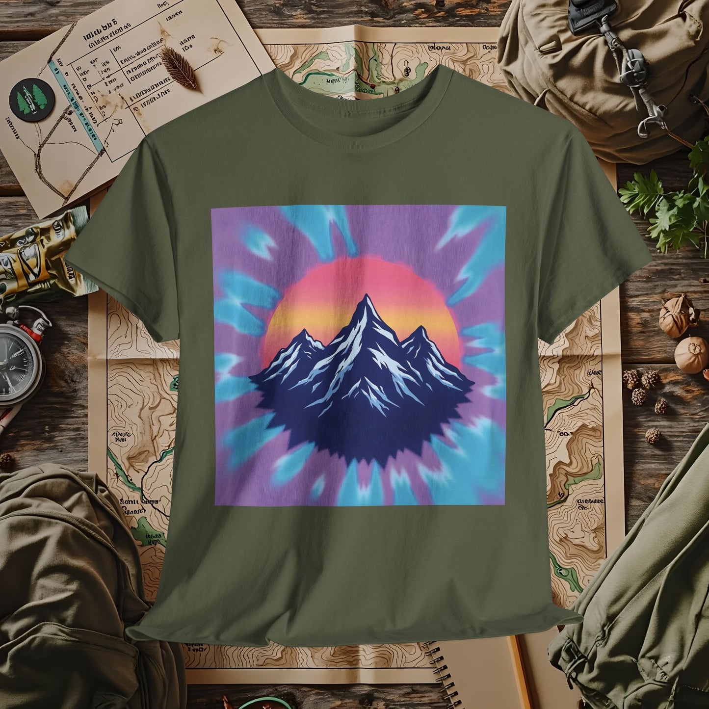 Color Peak Outdoor Adventure T-Shirts | Camping, Hiking, Rafting & Kayaking Tees for Nature Lovers