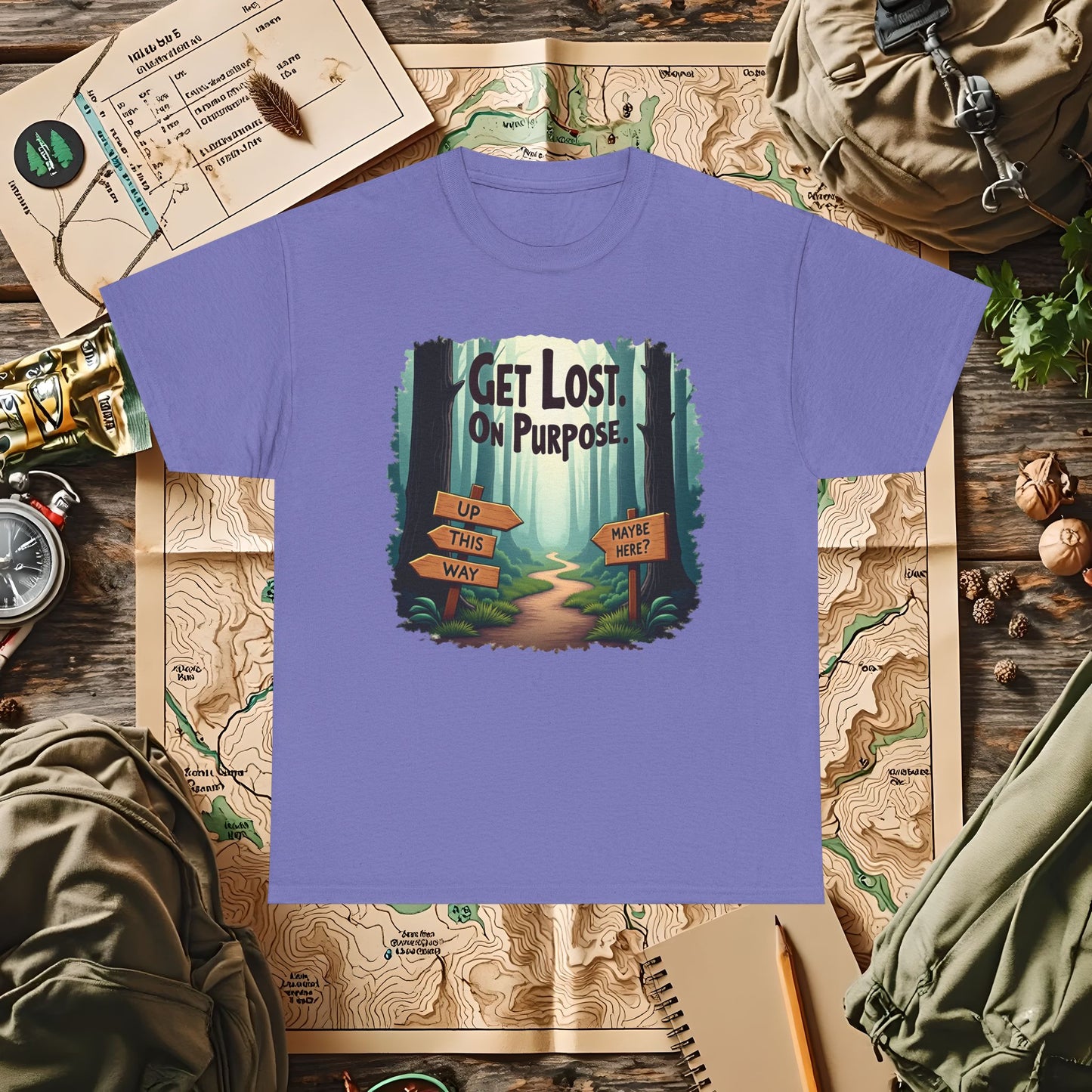 Nature Escape Outdoor Adventure T-Shirts | Camping, Hiking, Rafting & Kayaking Tees for Nature Lovers