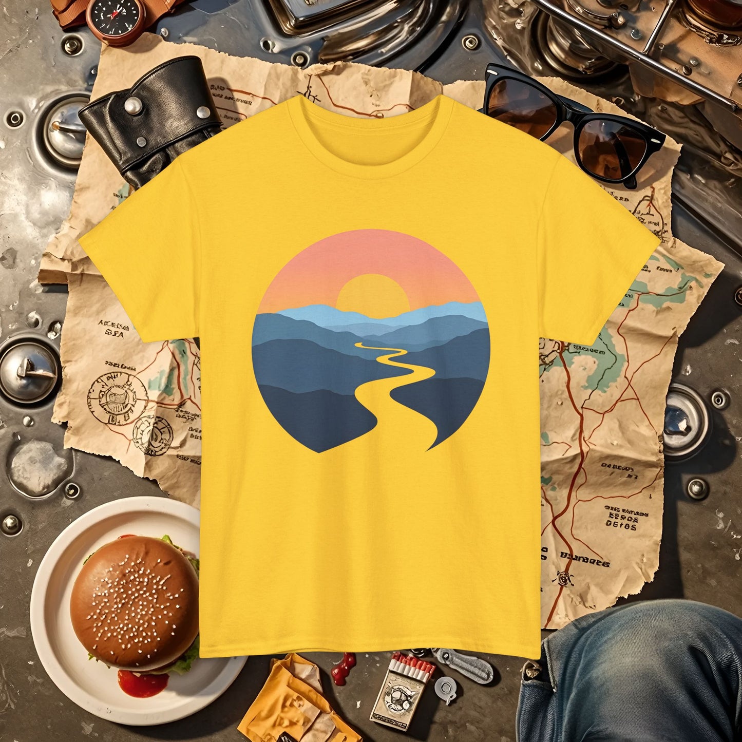 Journey Ahead Road Trip & Vehicle Travel T-Shirts | Car, RV, and Motorcycle Adventure Tees