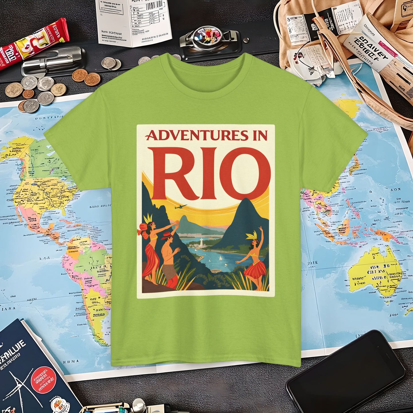 Rio Adventures Air Travel T-Shirts | Jetsetter, Airport, and International Flight Tees