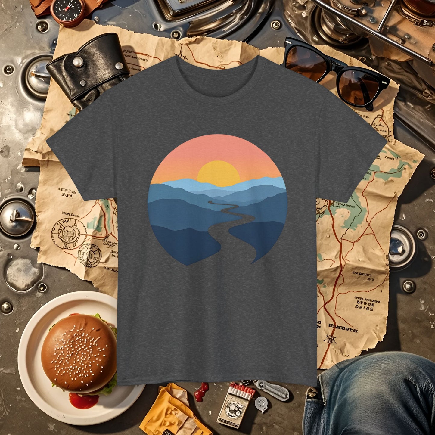 Journey Ahead Road Trip & Vehicle Travel T-Shirts | Car, RV, and Motorcycle Adventure Tees