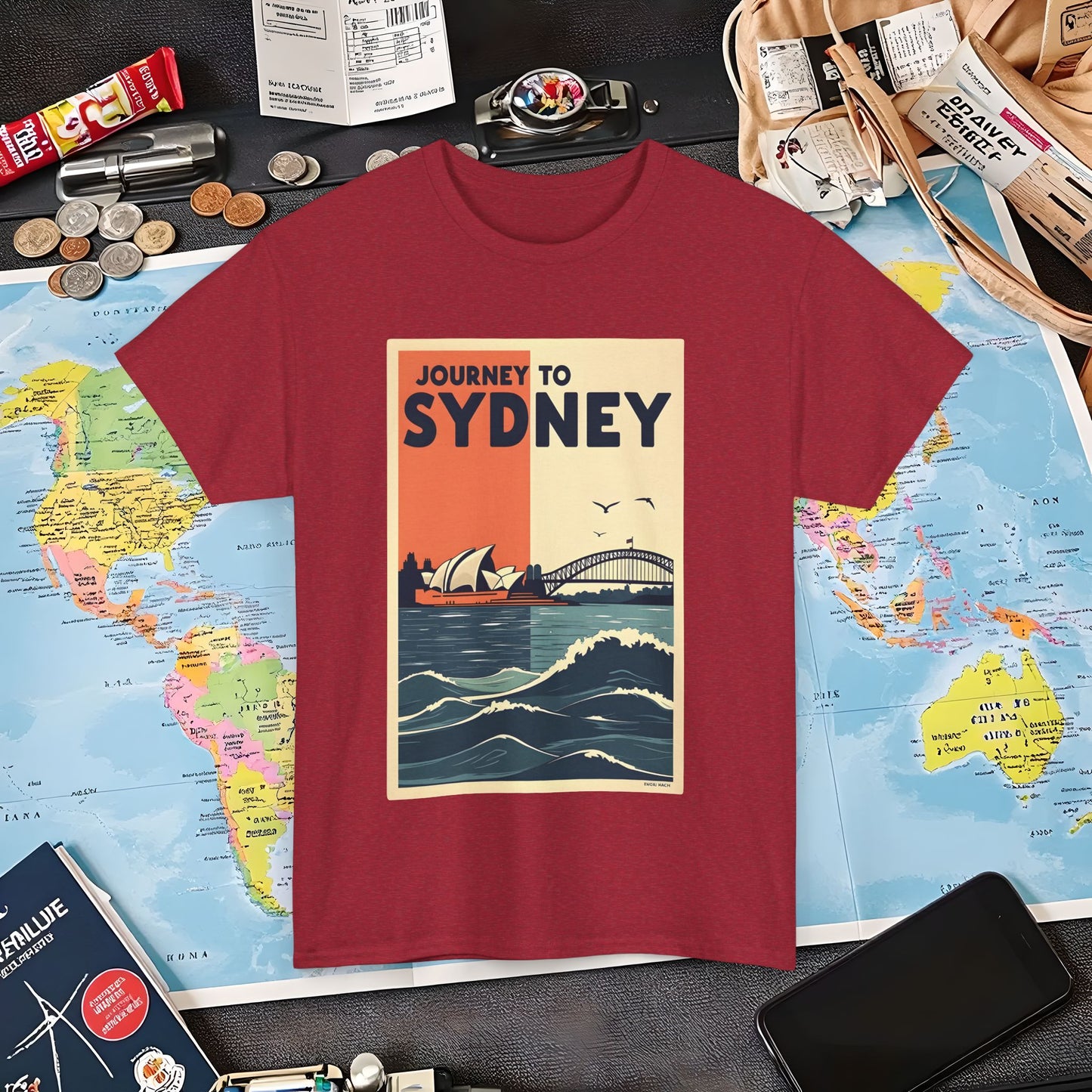 Sydney Journey Air Travel T-Shirts | Jetsetter, Airport, and International Flight Tees