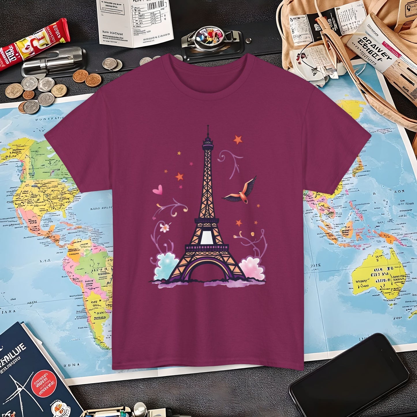 Paris Dream Air Travel T-Shirts | Jetsetter, Airport, and International Flight Tees