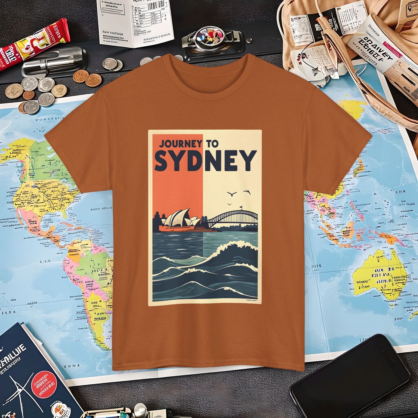 Sydney Journey Air Travel T-Shirts | Jetsetter, Airport, and International Flight Tees