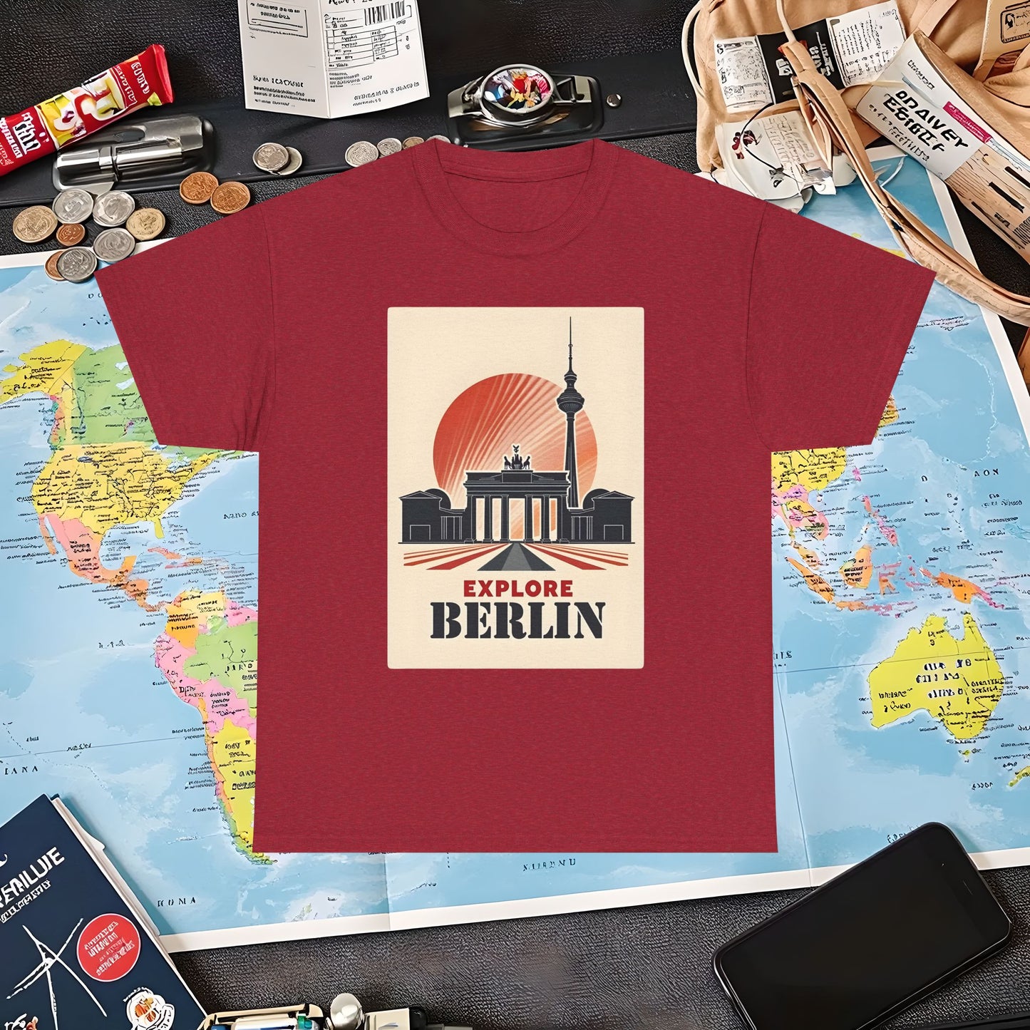 Berlin Deco Air Travel T-Shirts | Jetsetter, Airport, and International Flight Tees