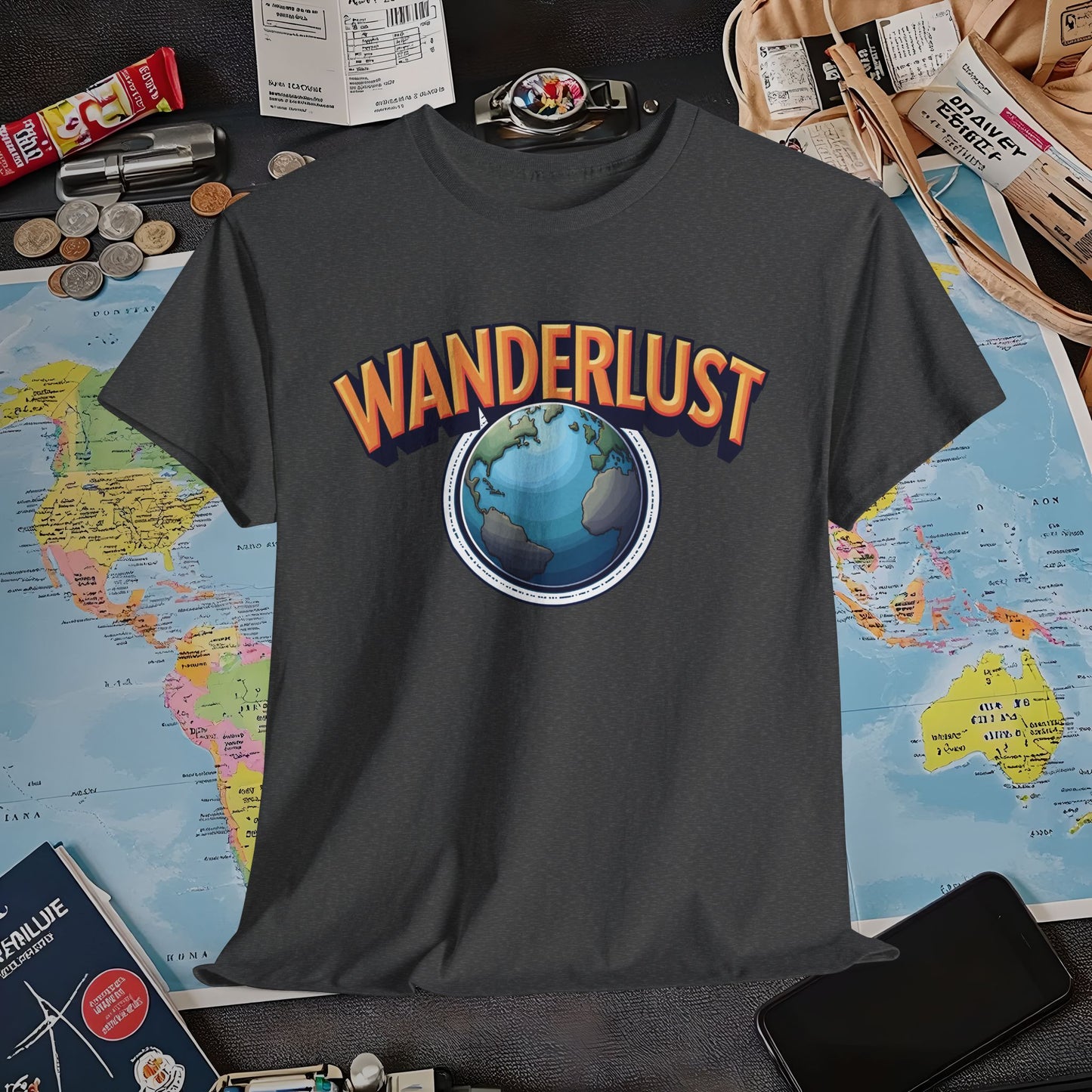 Wanderlust Glow Air Travel T-Shirts | Jetsetter, Airport, and International Flight Tees