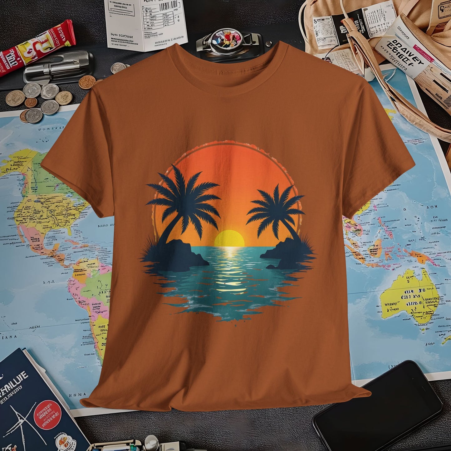 Tropical Escape Air Travel T-Shirts | Jetsetter, Airport, and International Flight Tees