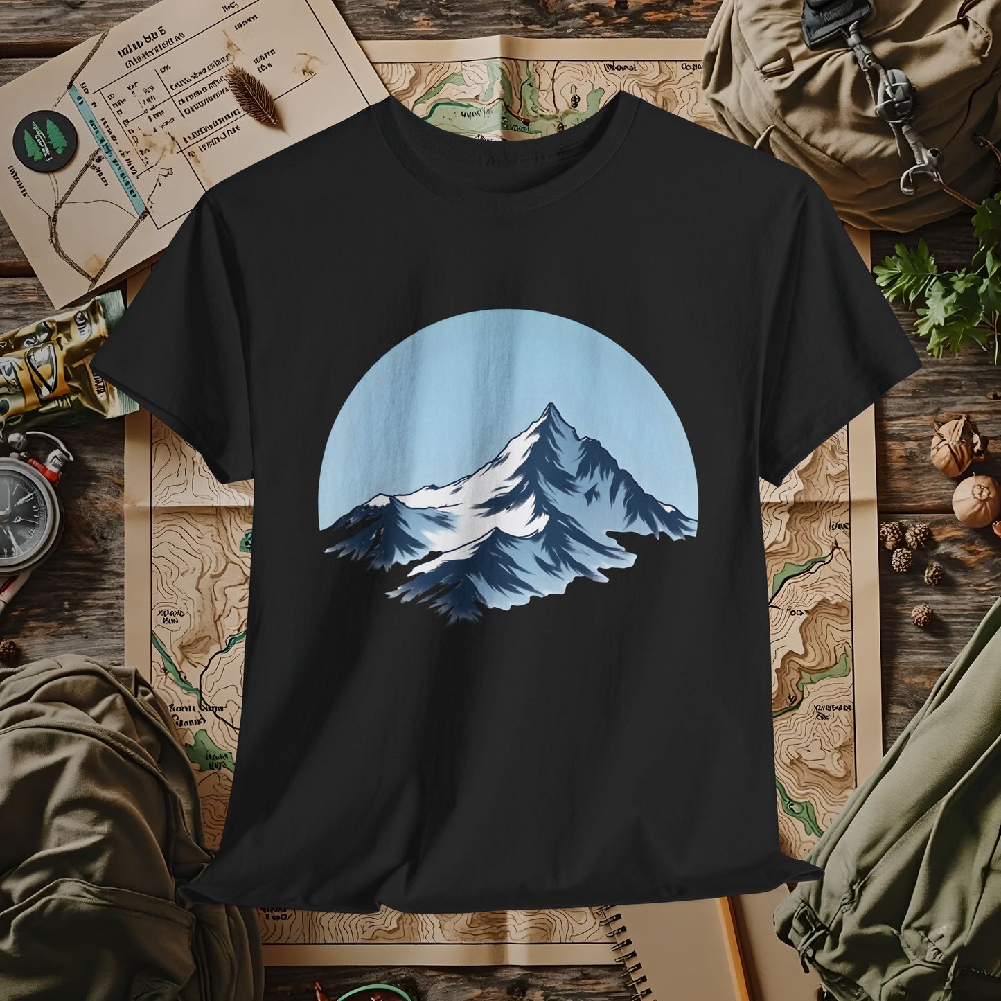 Mountain Escape Outdoor Adventure T-Shirts | Camping, Hiking, Rafting & Kayaking Tees for Nature Lovers
