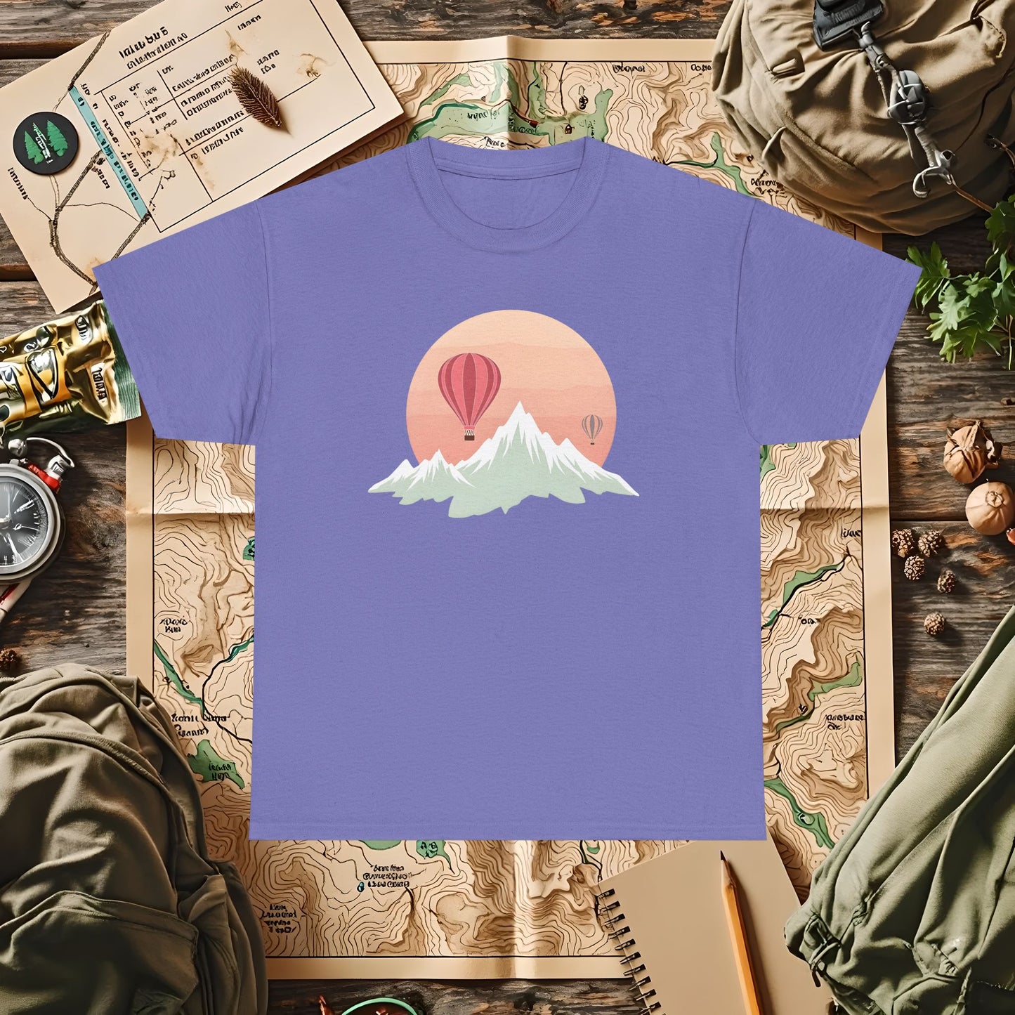 Retro Heights Outdoor Adventure T-Shirts | Camping, Hiking, Rafting & Kayaking Tees for Nature Lovers