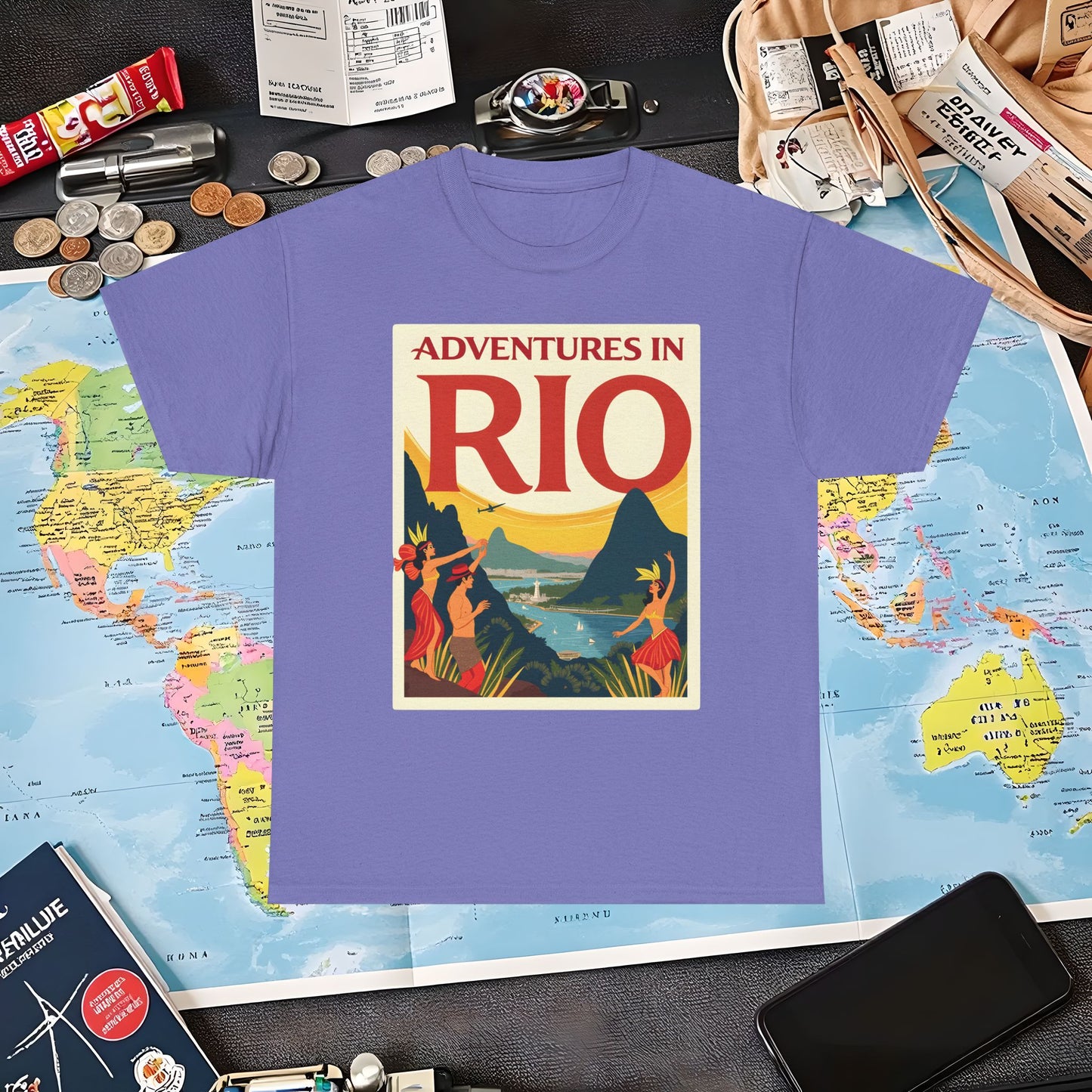 Rio Adventures Air Travel T-Shirts | Jetsetter, Airport, and International Flight Tees