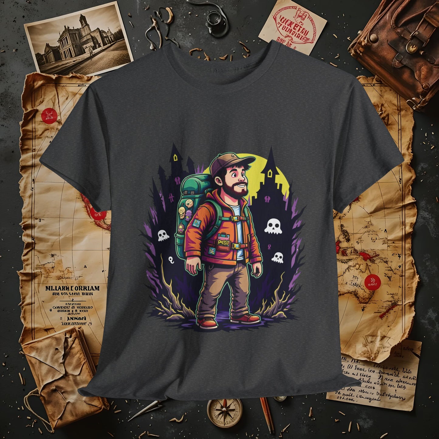 Ghost Hunt Thrillseeker Dark Tourism T-Shirts | Hauntingly Cool Travel Tees for the Morbidly Curious