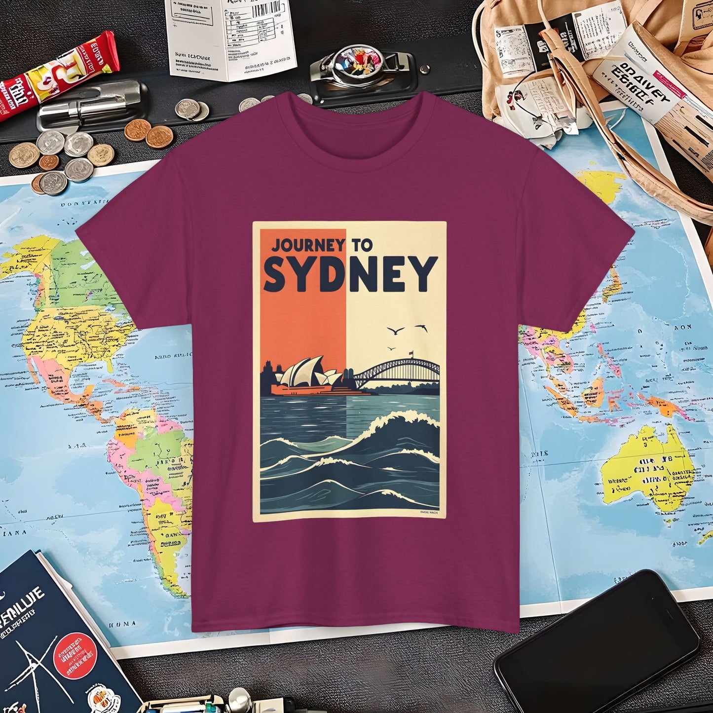 Sydney Journey Air Travel T-Shirts | Jetsetter, Airport, and International Flight Tees