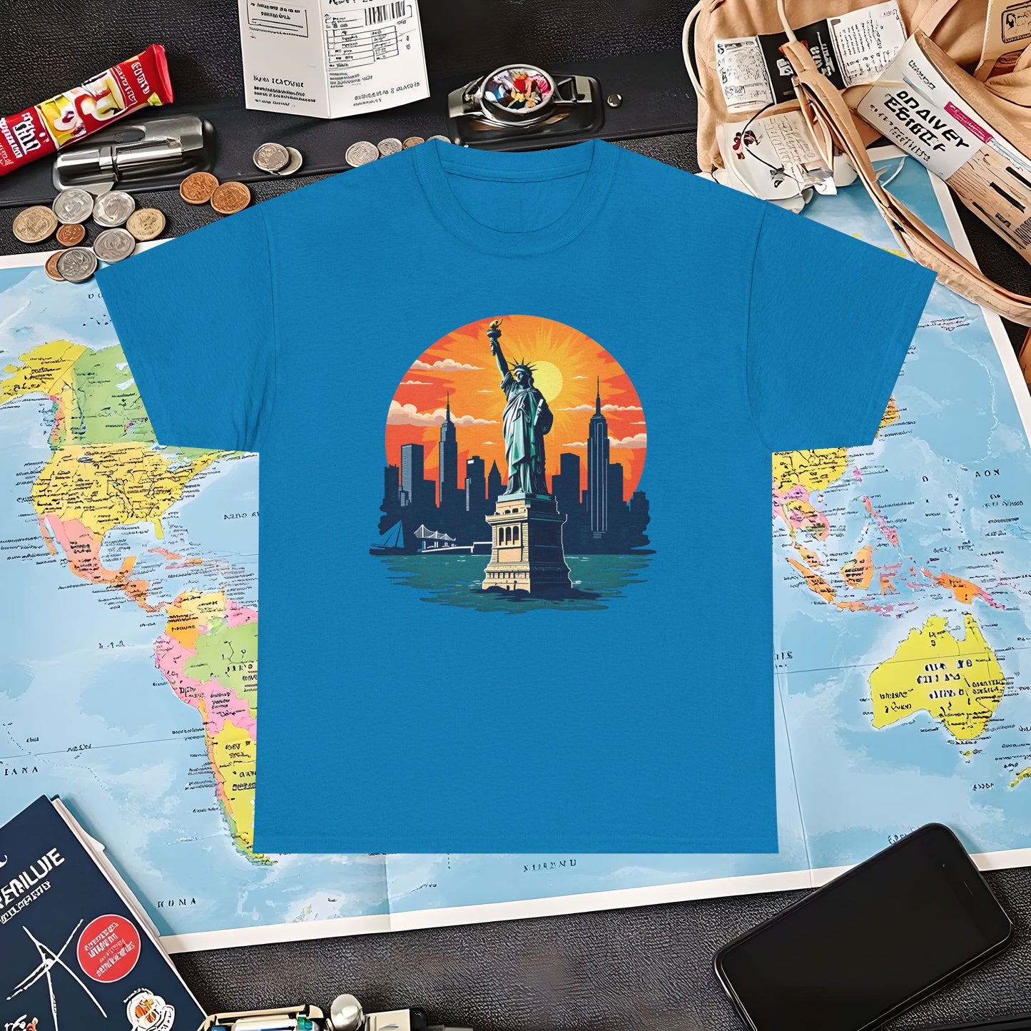 New York Dream Air Travel T-Shirts | Jetsetter, Airport, and International Flight Tees
