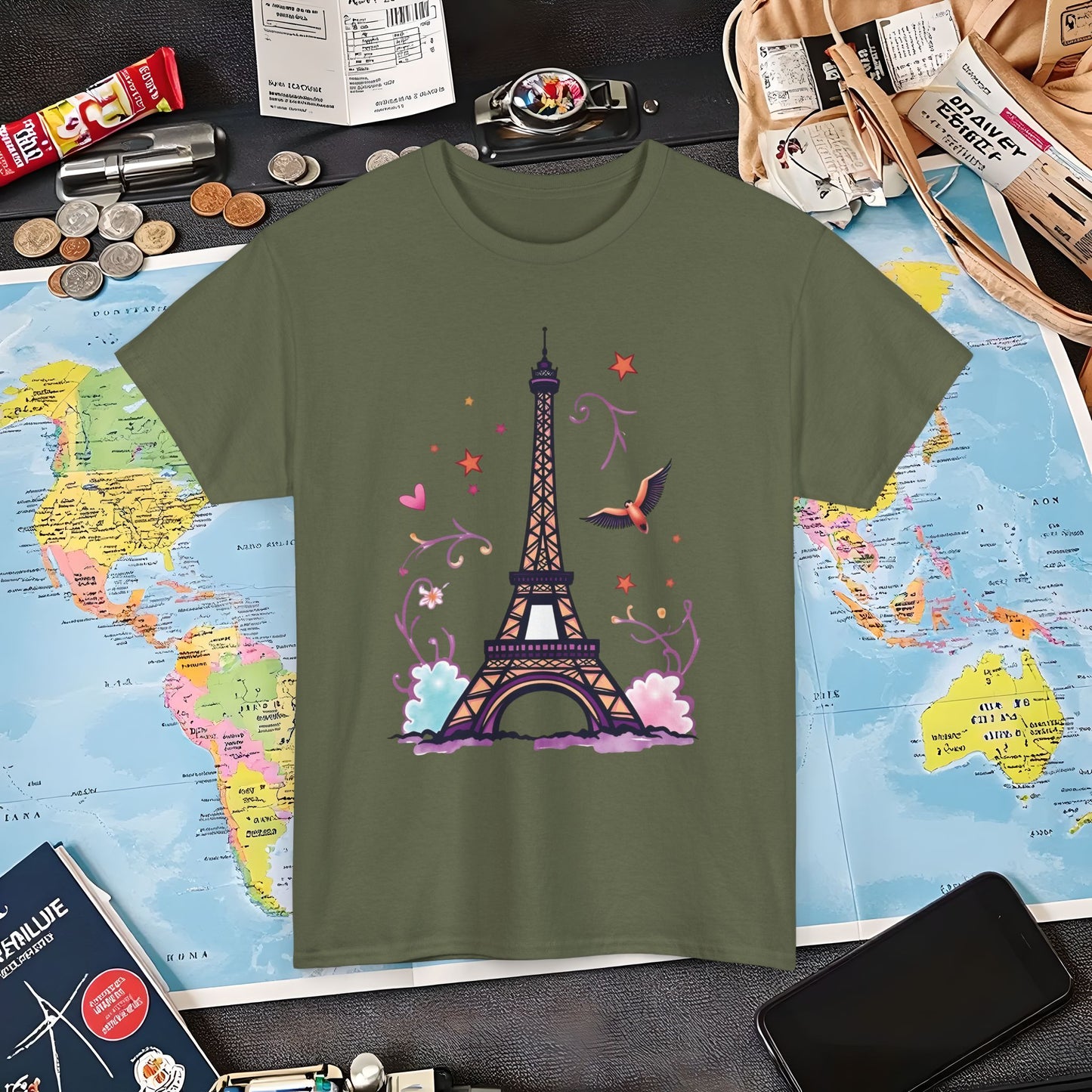 Paris Dream Air Travel T-Shirts | Jetsetter, Airport, and International Flight Tees