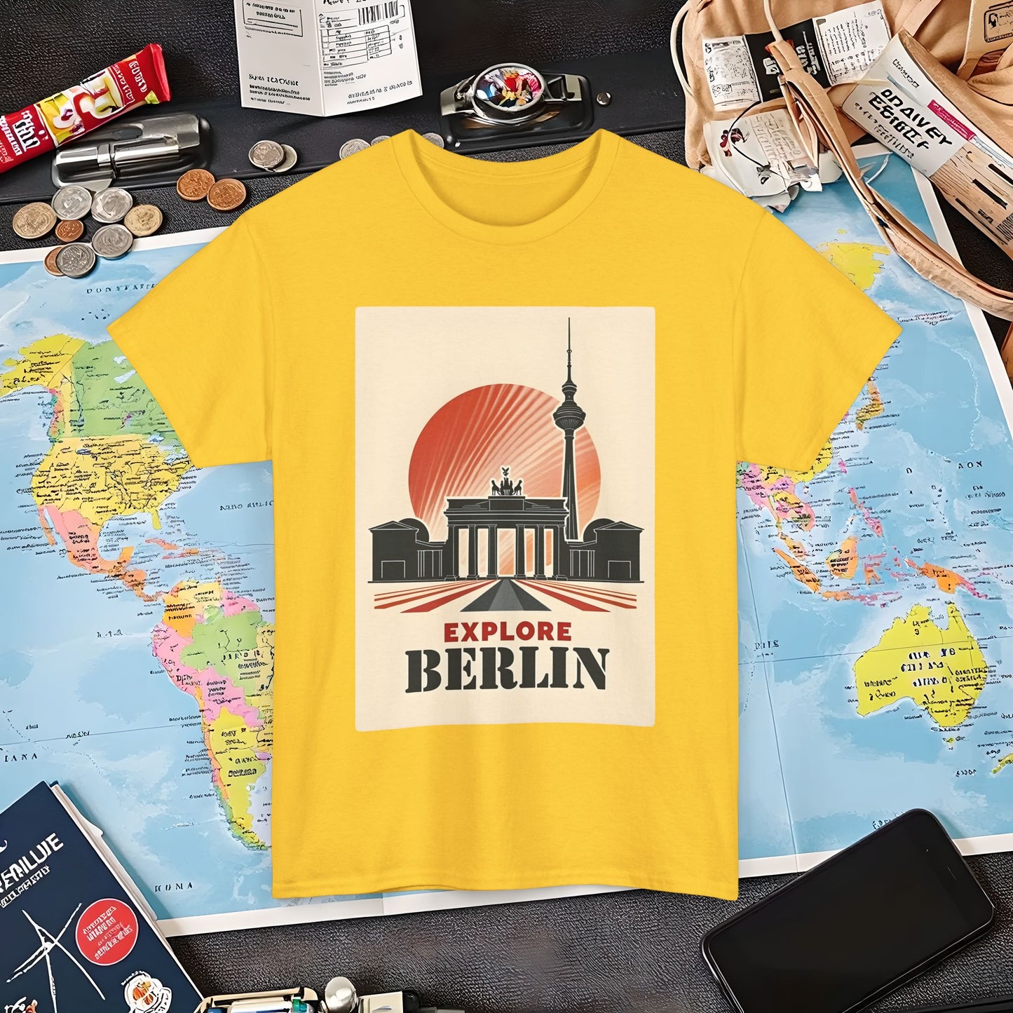 Berlin Deco Air Travel T-Shirts | Jetsetter, Airport, and International Flight Tees