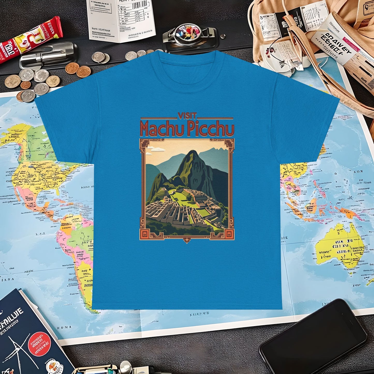 Machu Picchu Air Travel T-Shirts | Jetsetter, Airport, and International Flight Tees