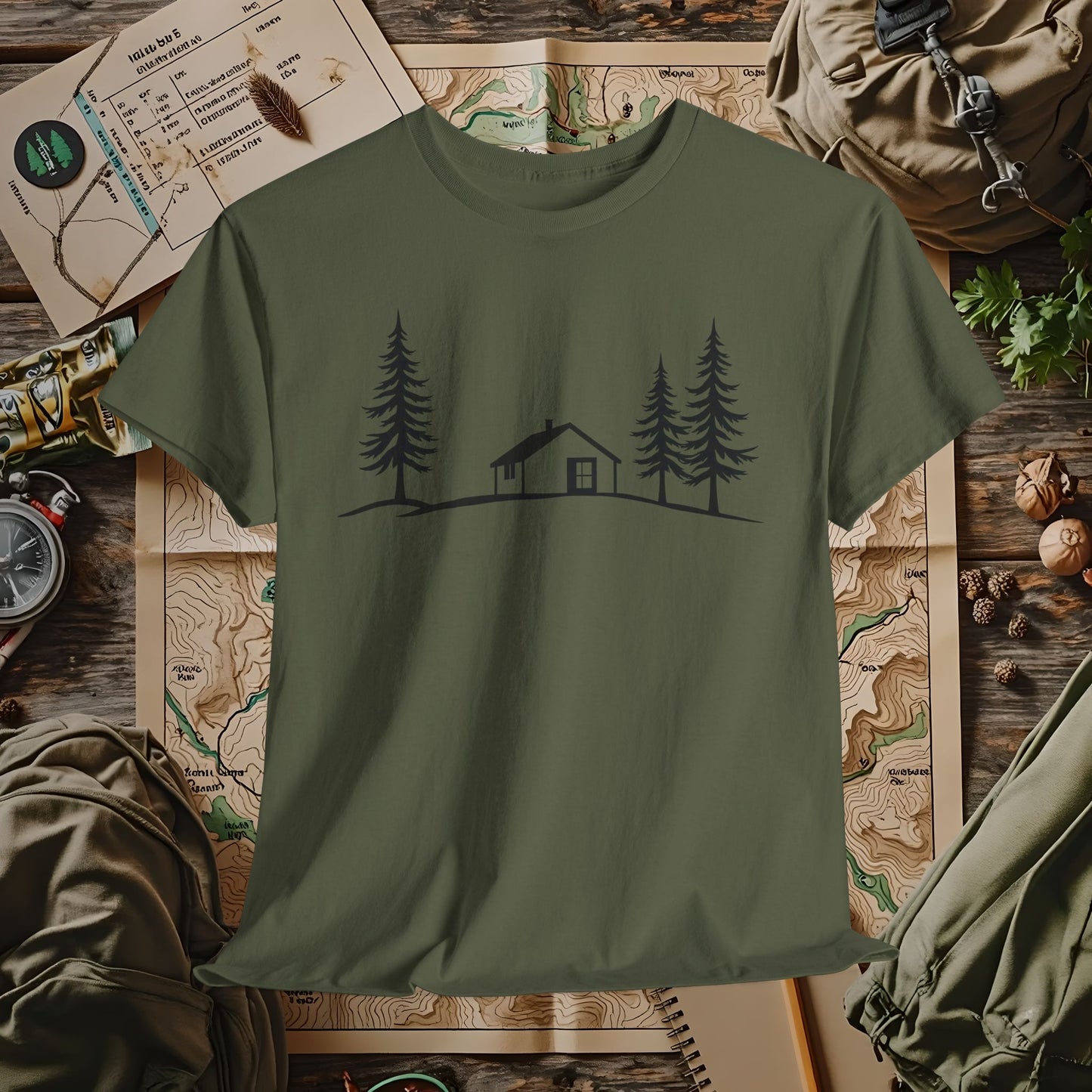 Zen Cabin Outdoor Adventure T-Shirts | Camping, Hiking, Rafting & Kayaking Tees for Nature Lovers
