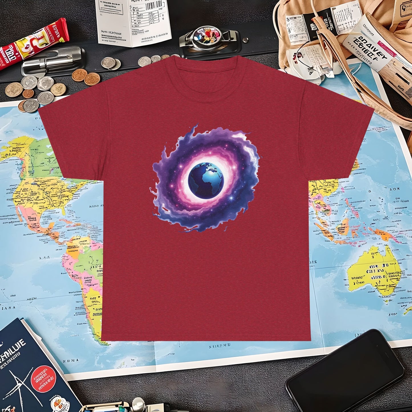 Cosmic Journey Air Travel T-Shirts | Jetsetter, Airport, and International Flight Tees